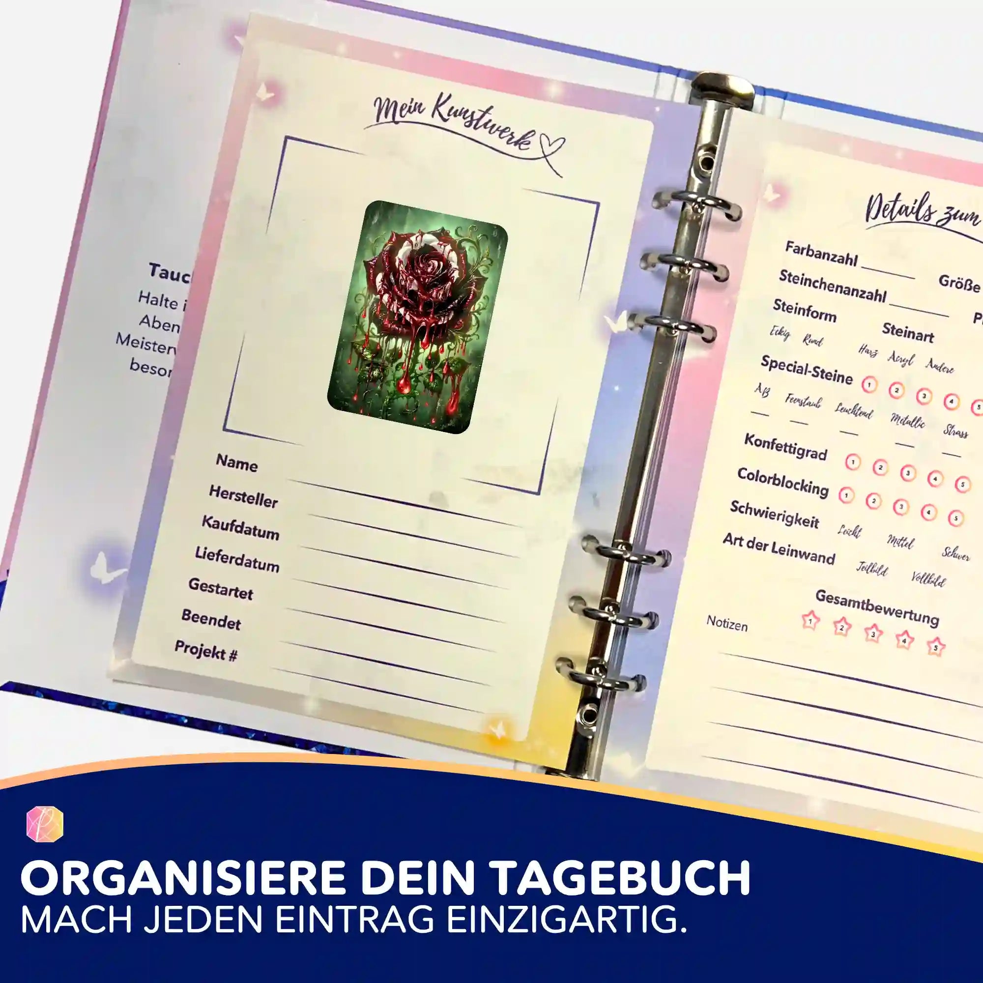 Aufkleber 5er-Set - Die Farbe des Loslassens