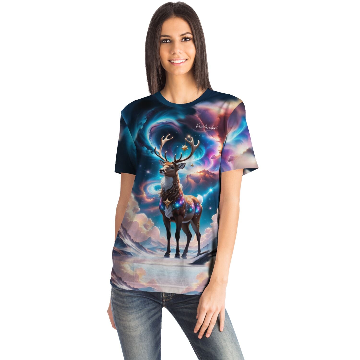 Dreamer T-Shirt - Rentier im Abendzauber