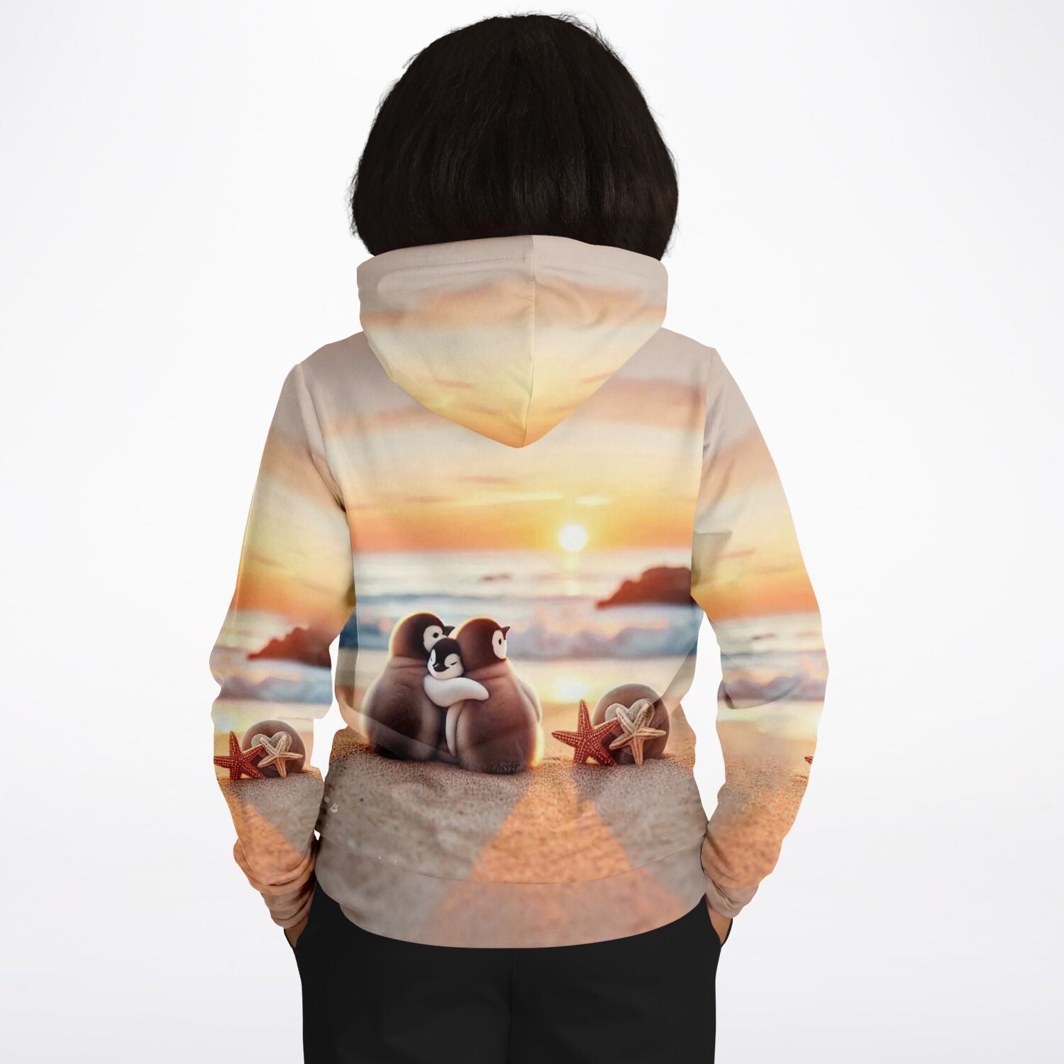 Dreamer Hoodie - Happy Family am Strand