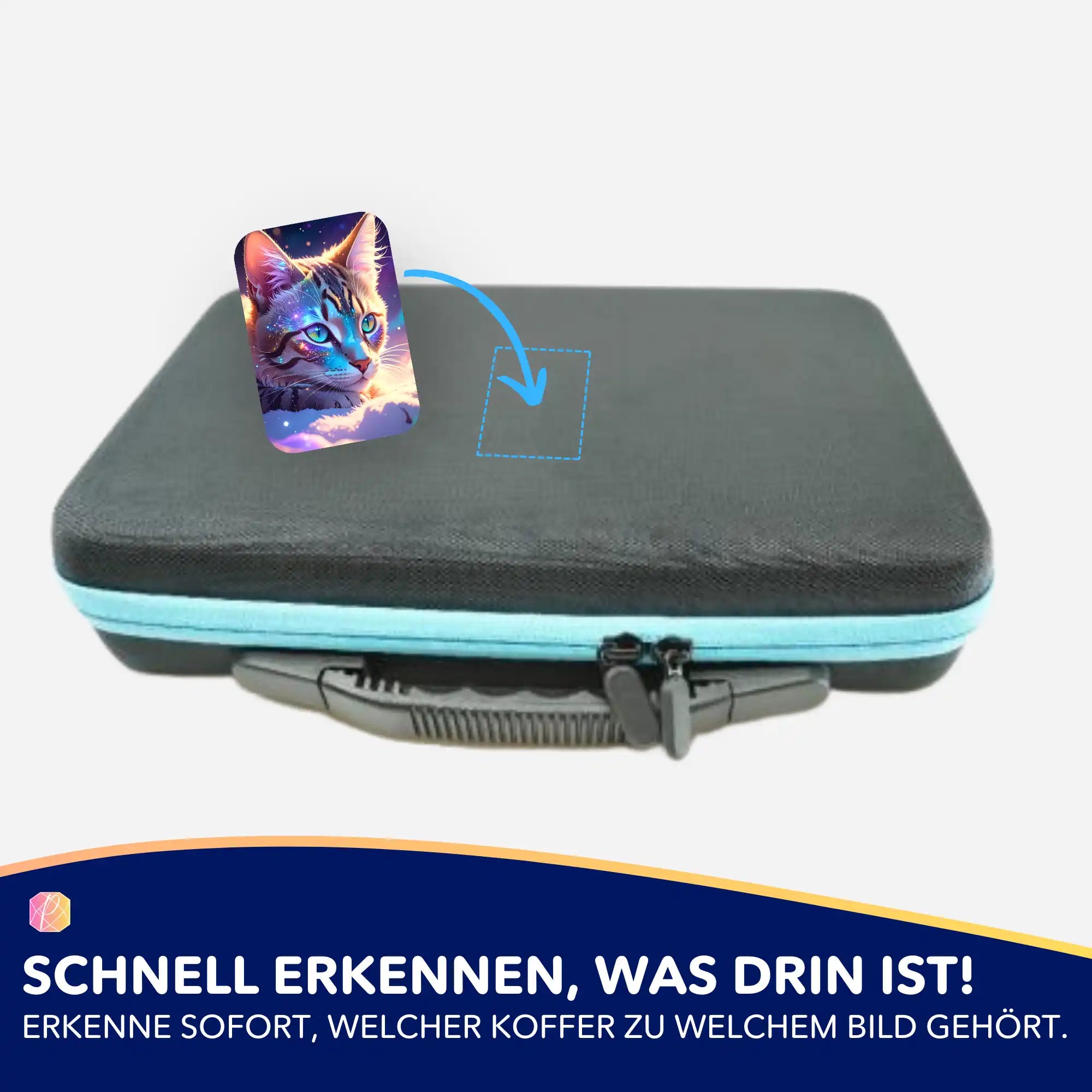 5er-Set Sticker für Diamond Painting Zubehör mit Katzenmotiv Samtpfote zur Organisation deines Diamanten Painting Koffers