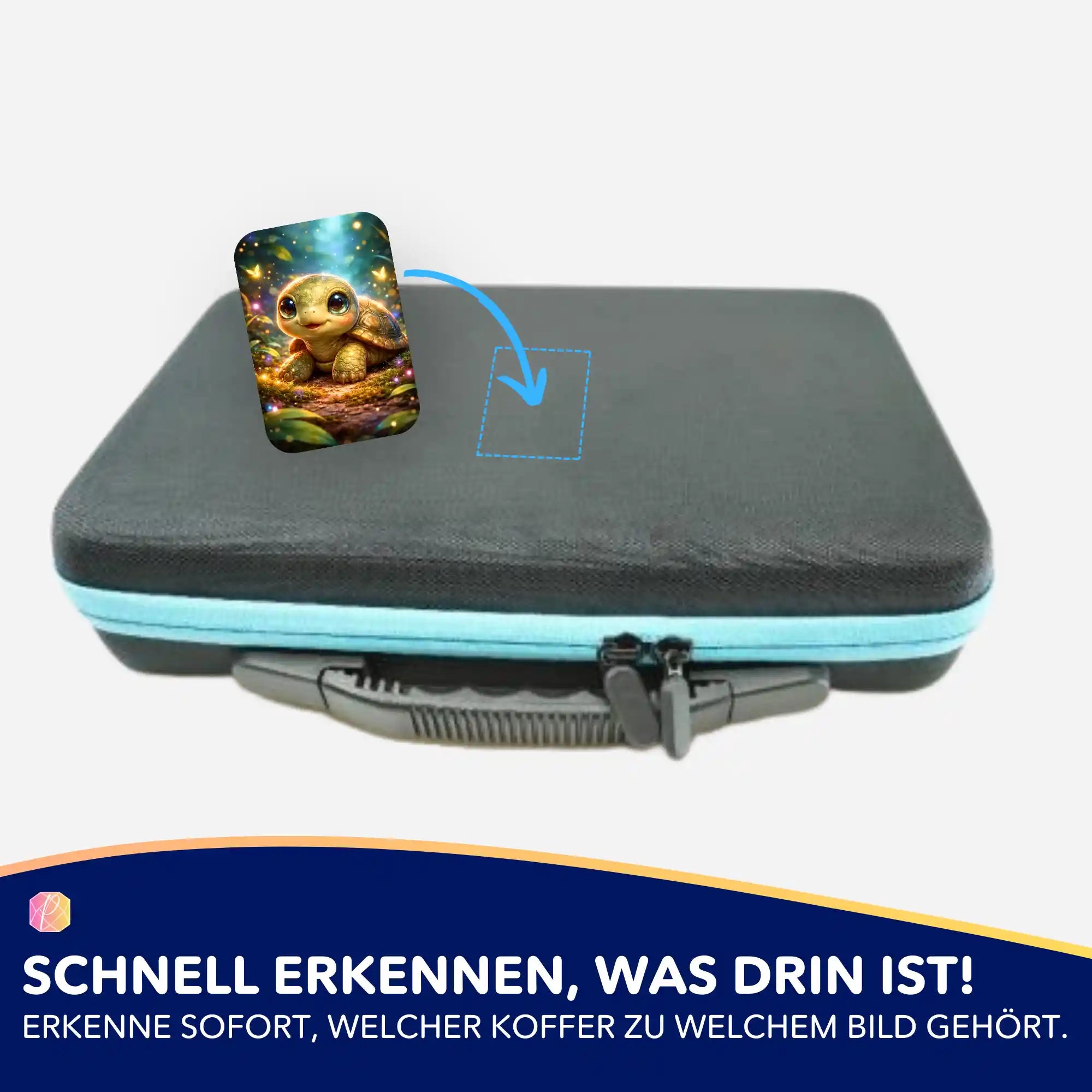 Picmondoo Sticker-Set für Diamond Painting Koffer zur Organisation von Diamanten Painting Zubehör