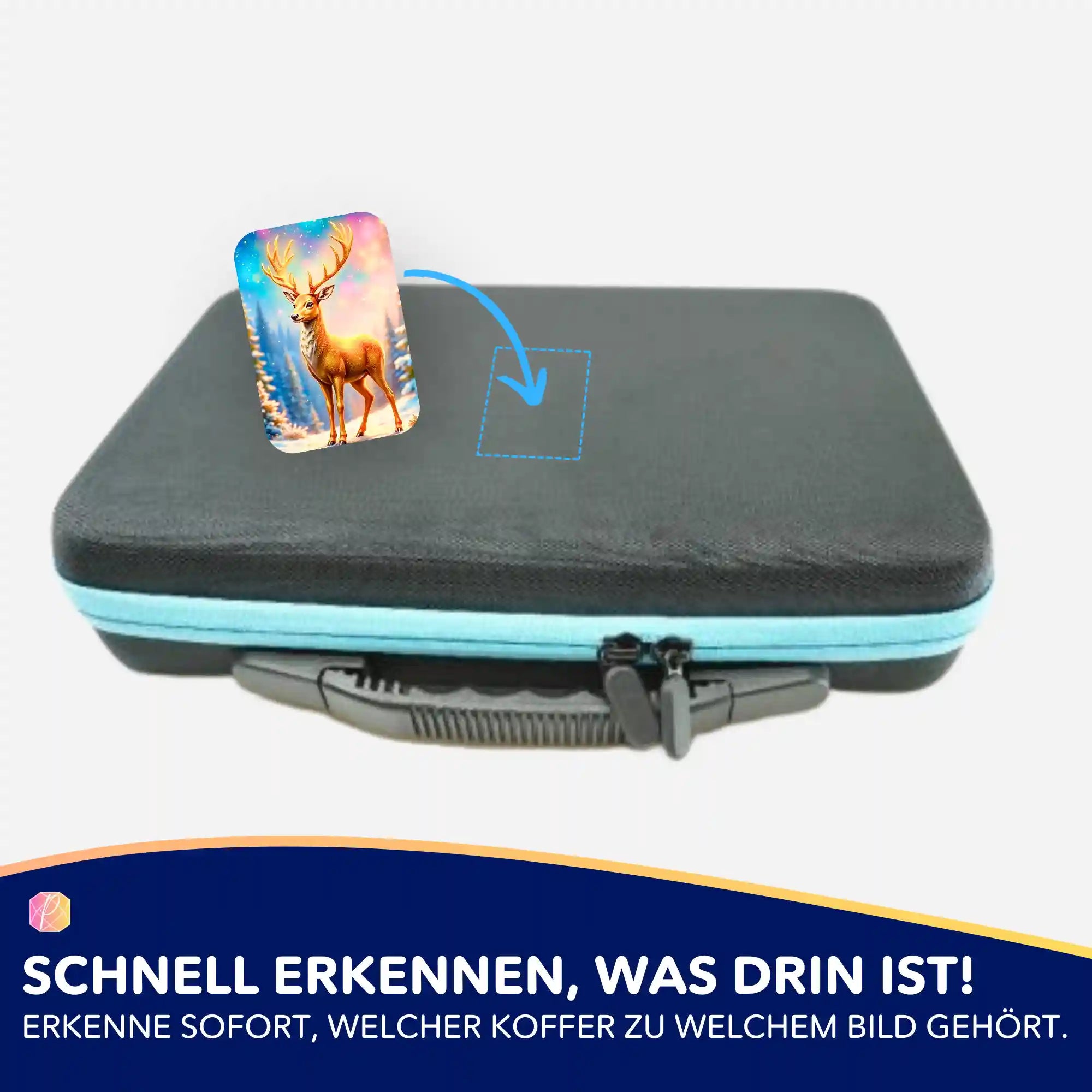 Aufkleber 5er-Set - Golden Hirsch