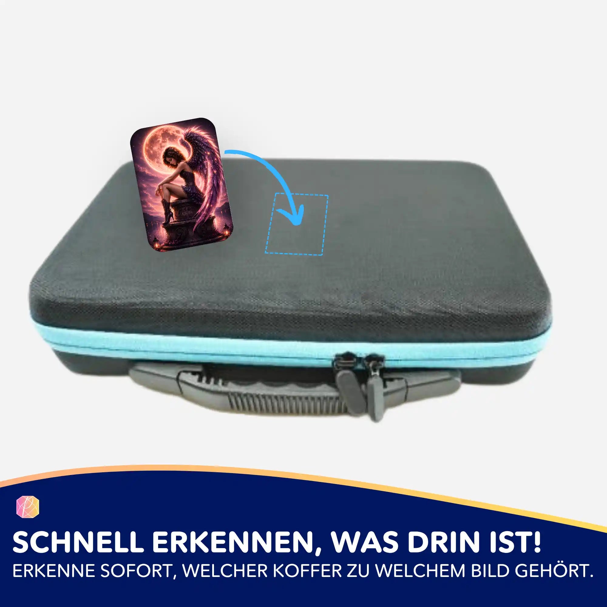 Aurelia Nachtflügel Aufkleber zur Organisation von Diamond Painting Koffern und Zubehör für das Hobby