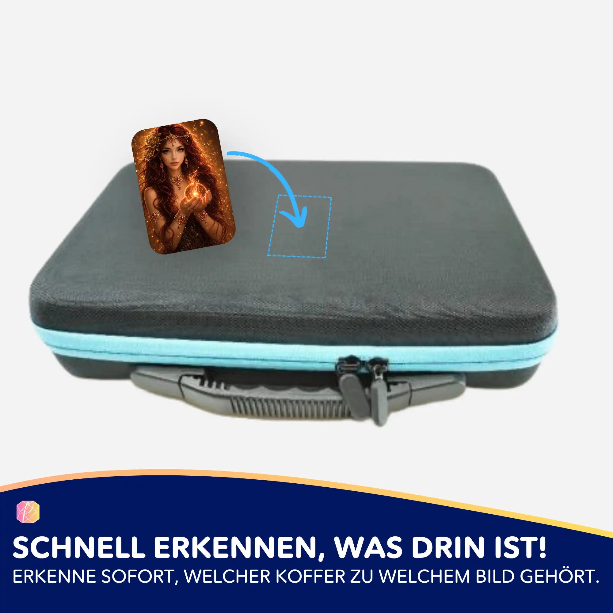 Göttin der Sonne Aufkleber für Diamond Painting Zubehör Koffer zur Organisation deiner Malen nach Zahlen Sets