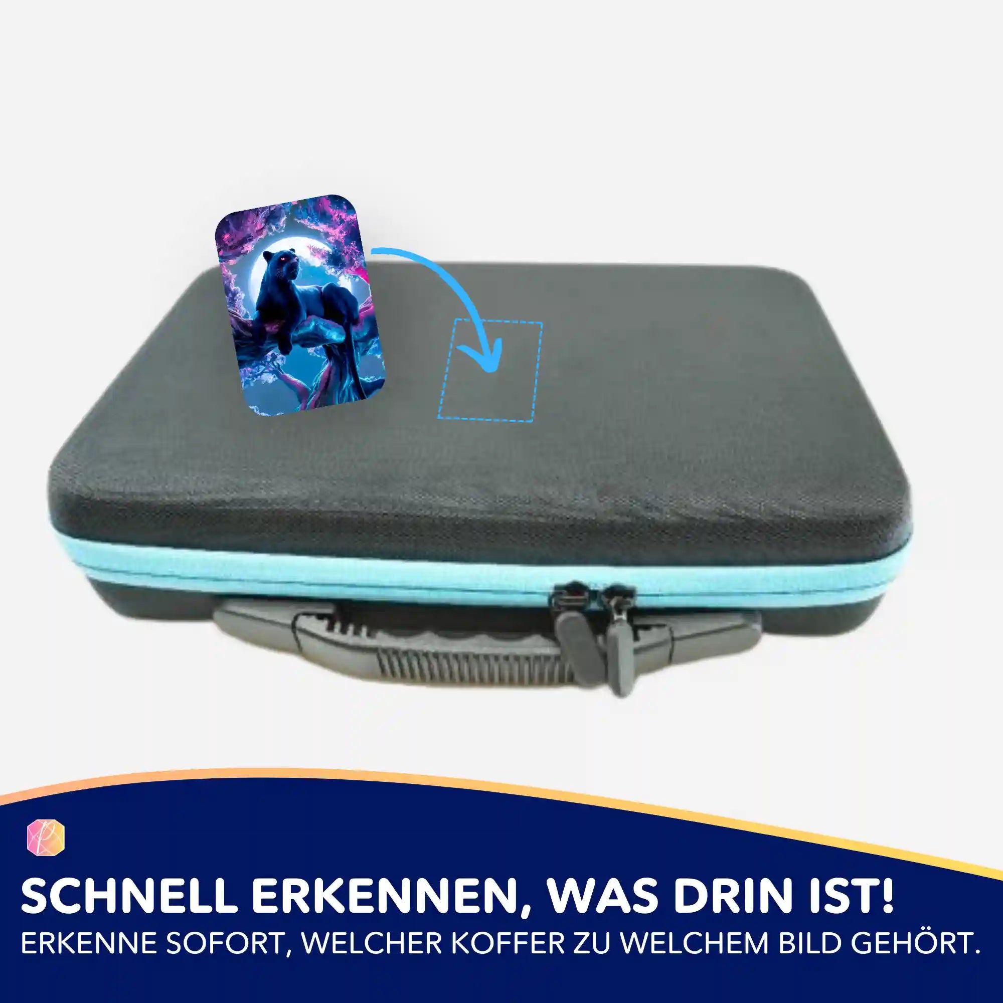 Aufkleber 5er-Set - Black Panther Kirschblütentraum
