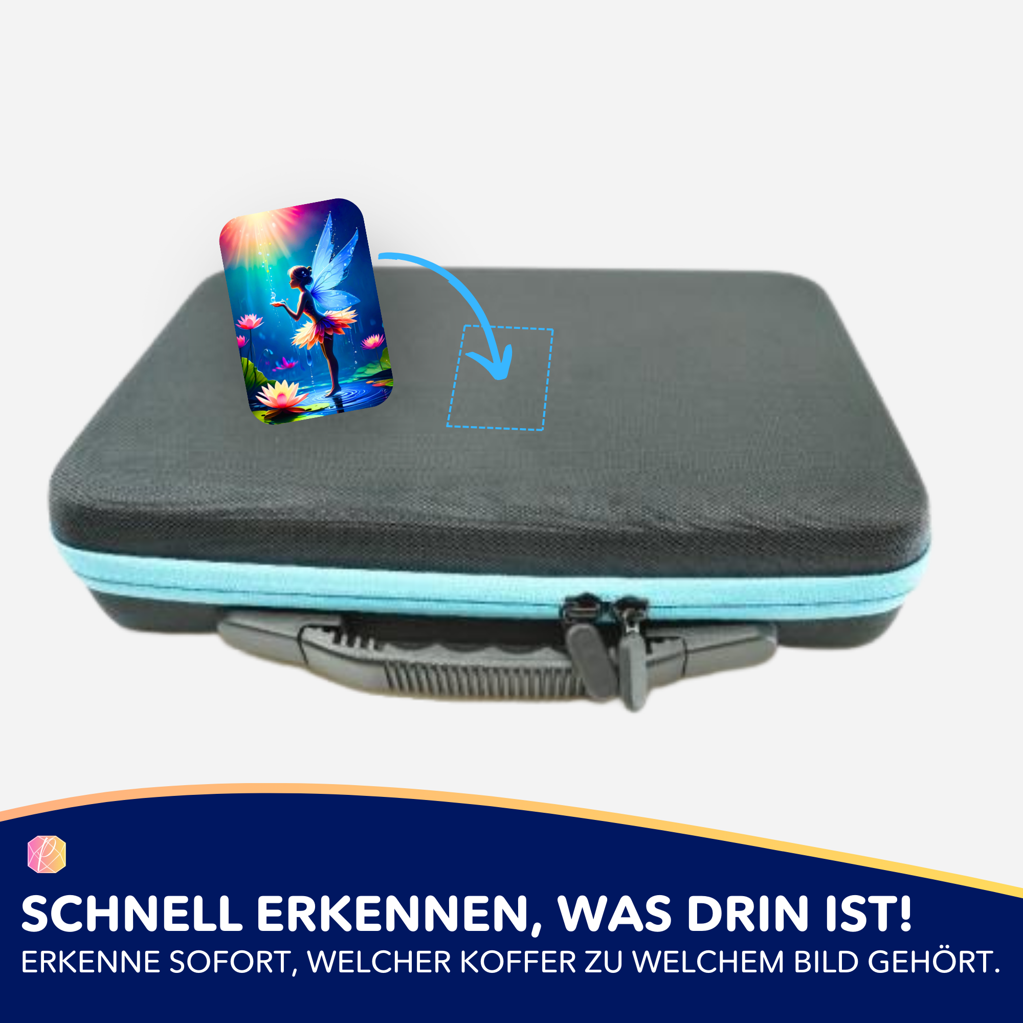 Moni´s Special Fee Layla Aufkleber für Diamond Painting Zubehör zur Organisation von Motiv-Koffern