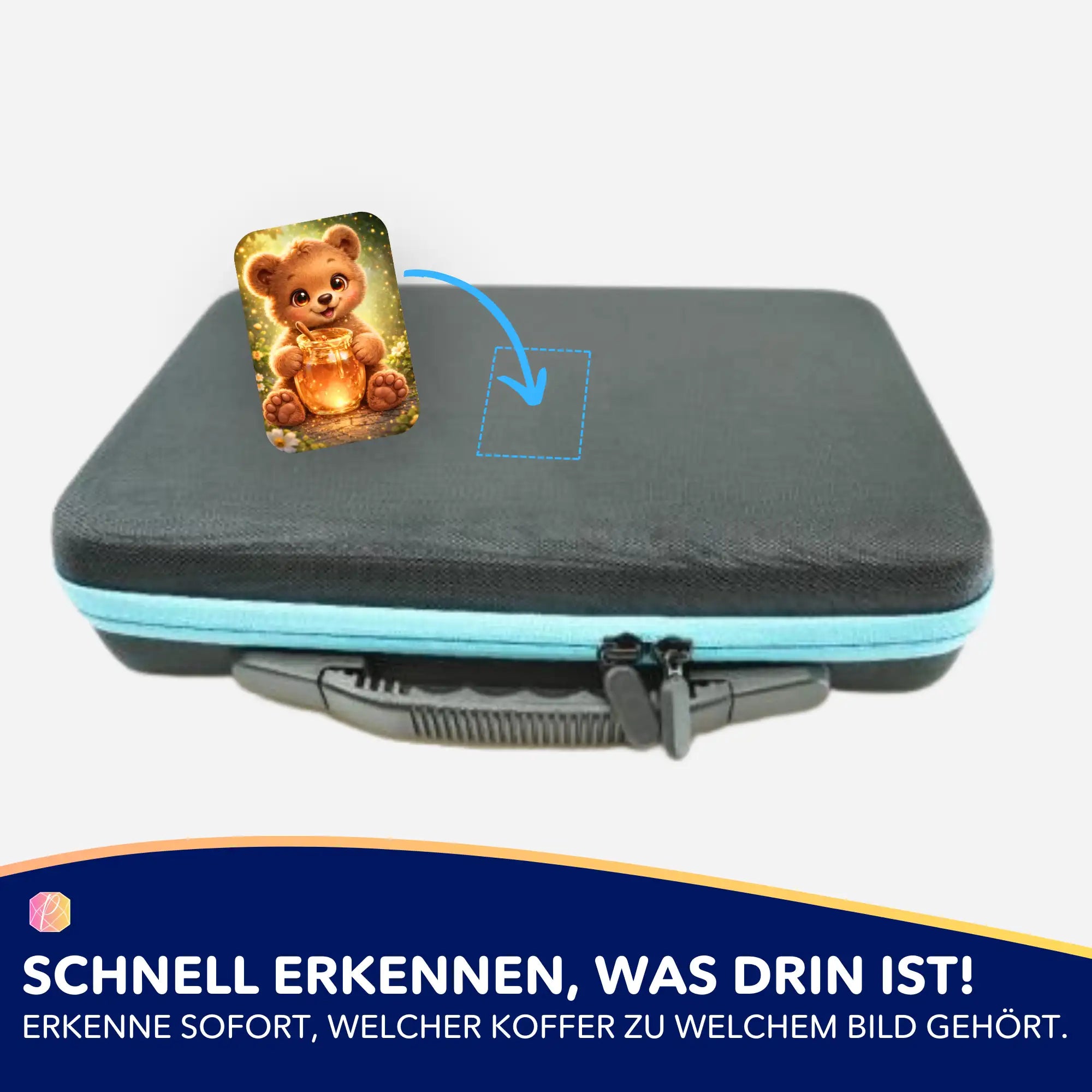 Picmondoo Sticker-Set für Diamond Painting Koffer zur Kennzeichnung von Motiven und Organisation des Bastel-Zubehörs