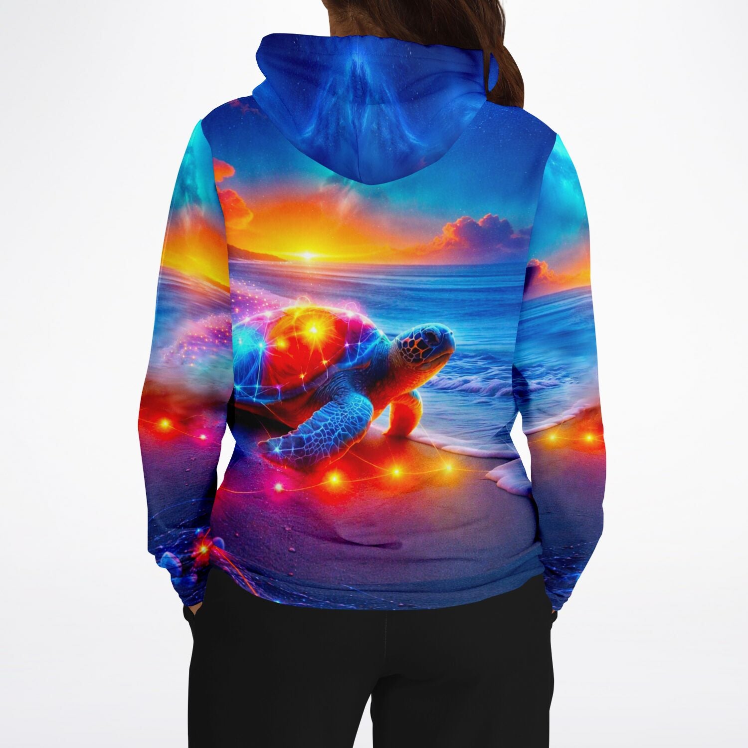 Dreamer Hoodie - Colorful sparkling Turtle