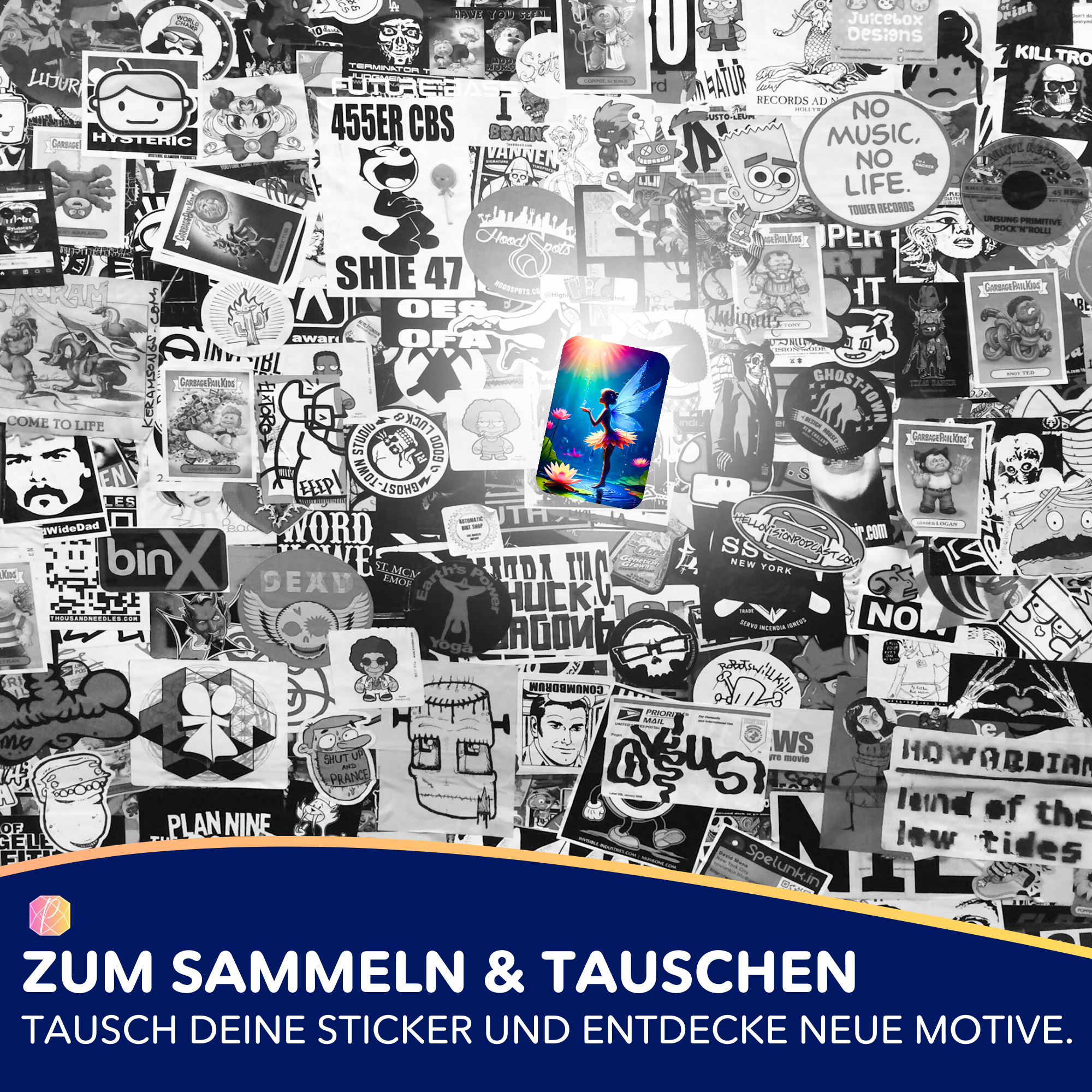 Farbenfroher Fee Layla Sticker aus dem Picmondoo Diamond Painting Aufkleber-Set für Hobby-Bastler