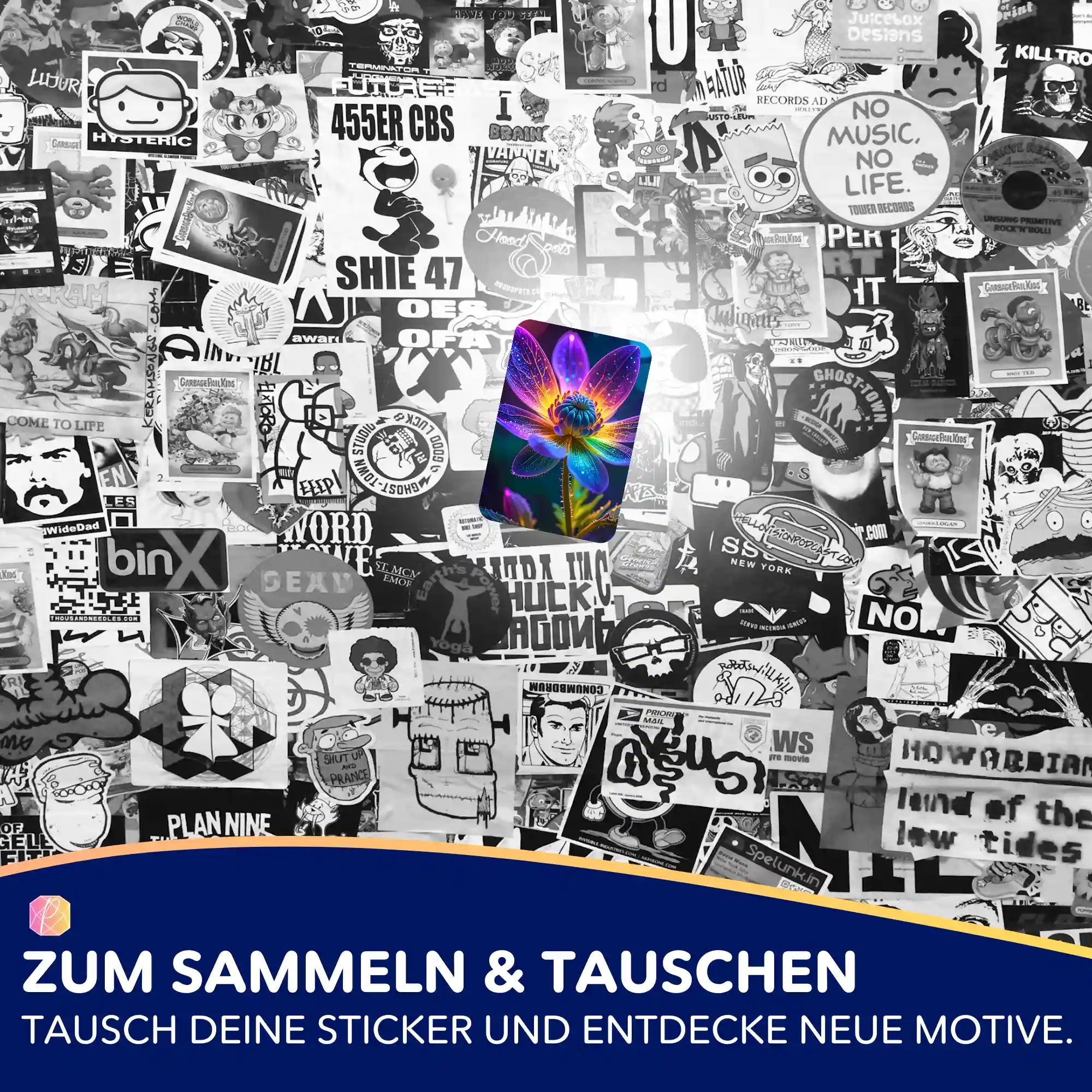 Buntes Sticker-Set Im Kern des Lichts als Ergänzung zum Diamond Painting Hobby für Motiv-Organisation und Deko