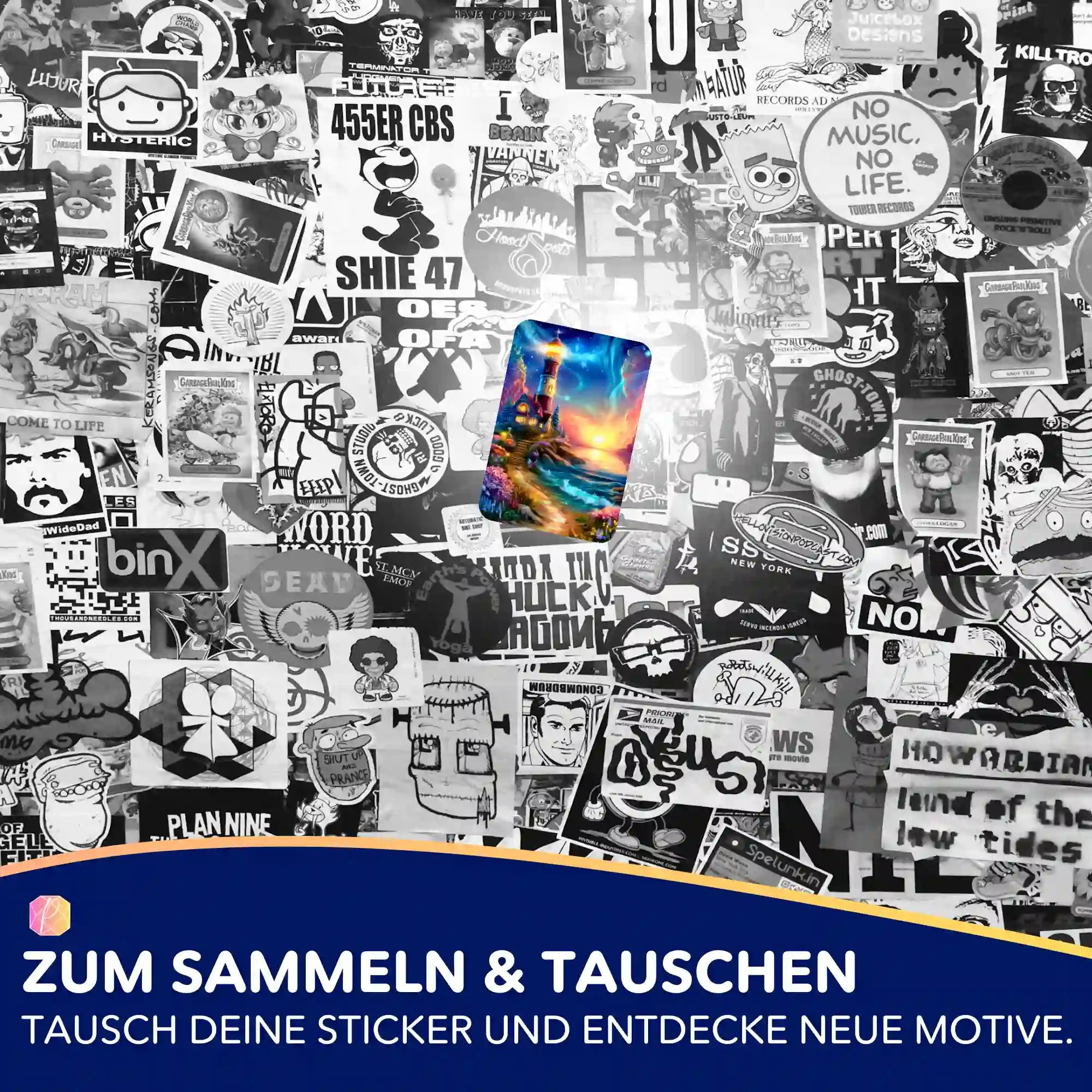 Buntes Wächter des Horizonts Sticker-Set für Diamond Painting Zubehör und Malen nach Zahlen Dekoration