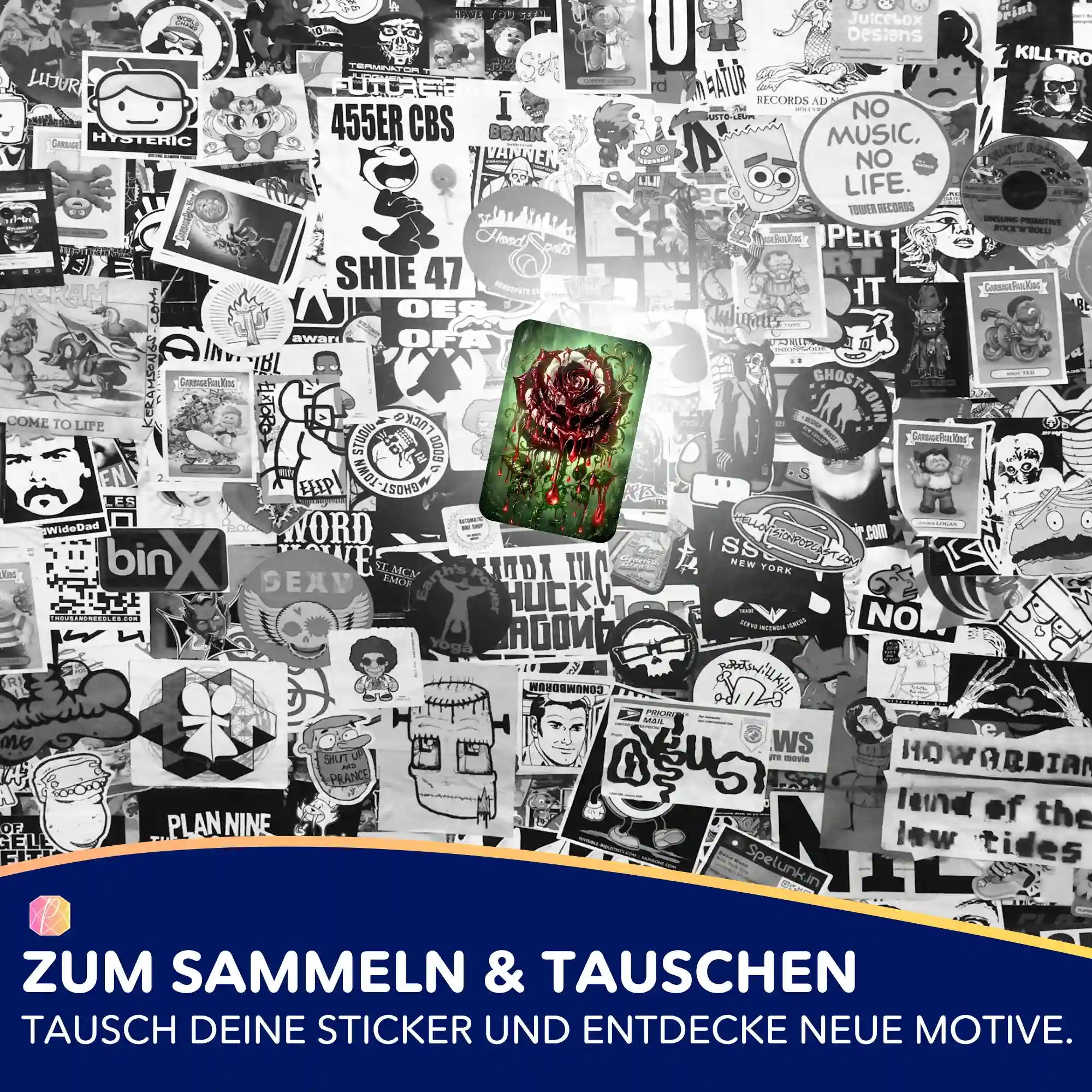 Aufkleber 5er-Set - Die Farbe des Loslassens