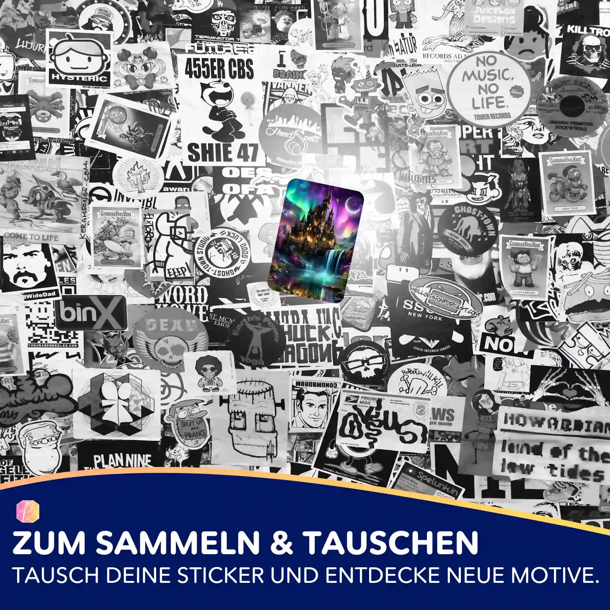 Aufkleber 5er-Set - Echos des Himmels