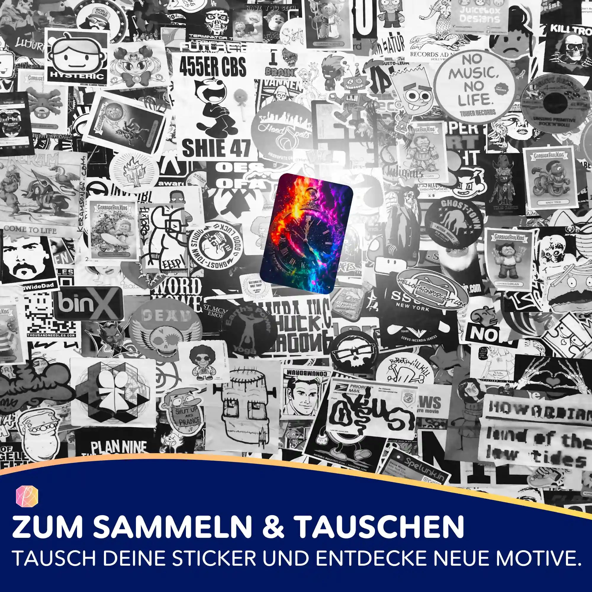 Aufkleber 5er-Set - Time of magic Moments