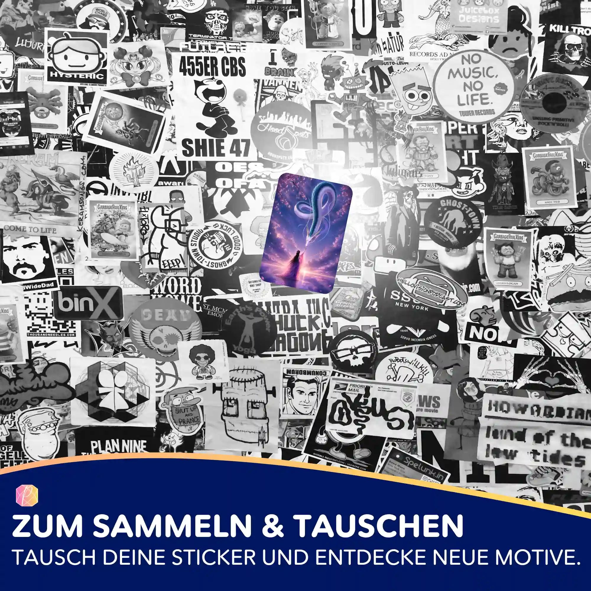 Picmondoo Aufkleber-Set mit buntem Motiv als Zubehör für Diamond Painting und Bastelprojekte zur Organisation.