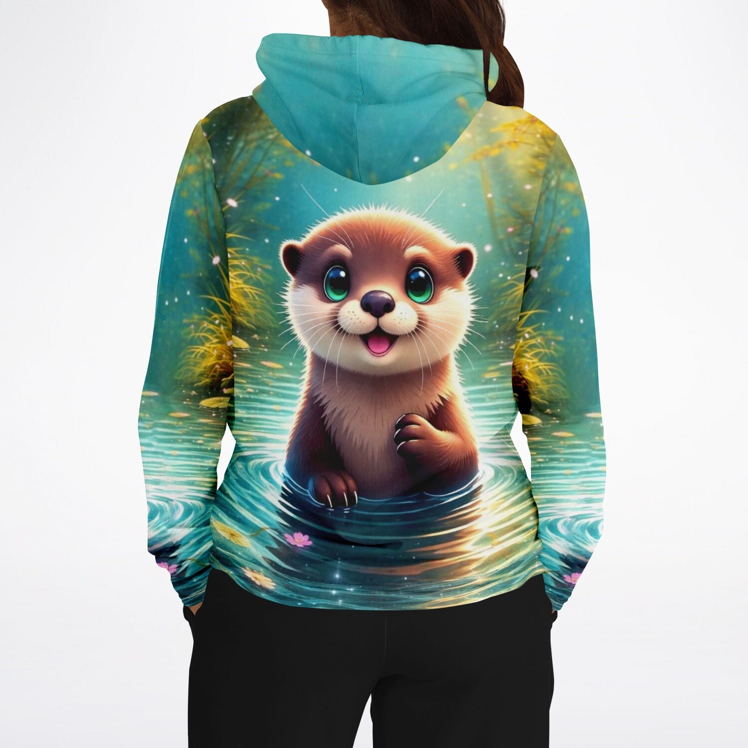 Dreamer Hoodie mit niedlichem Otter-Motiv, perfekt für Fans von Malen nach Zahlen und kreativen DIY-Motiven.