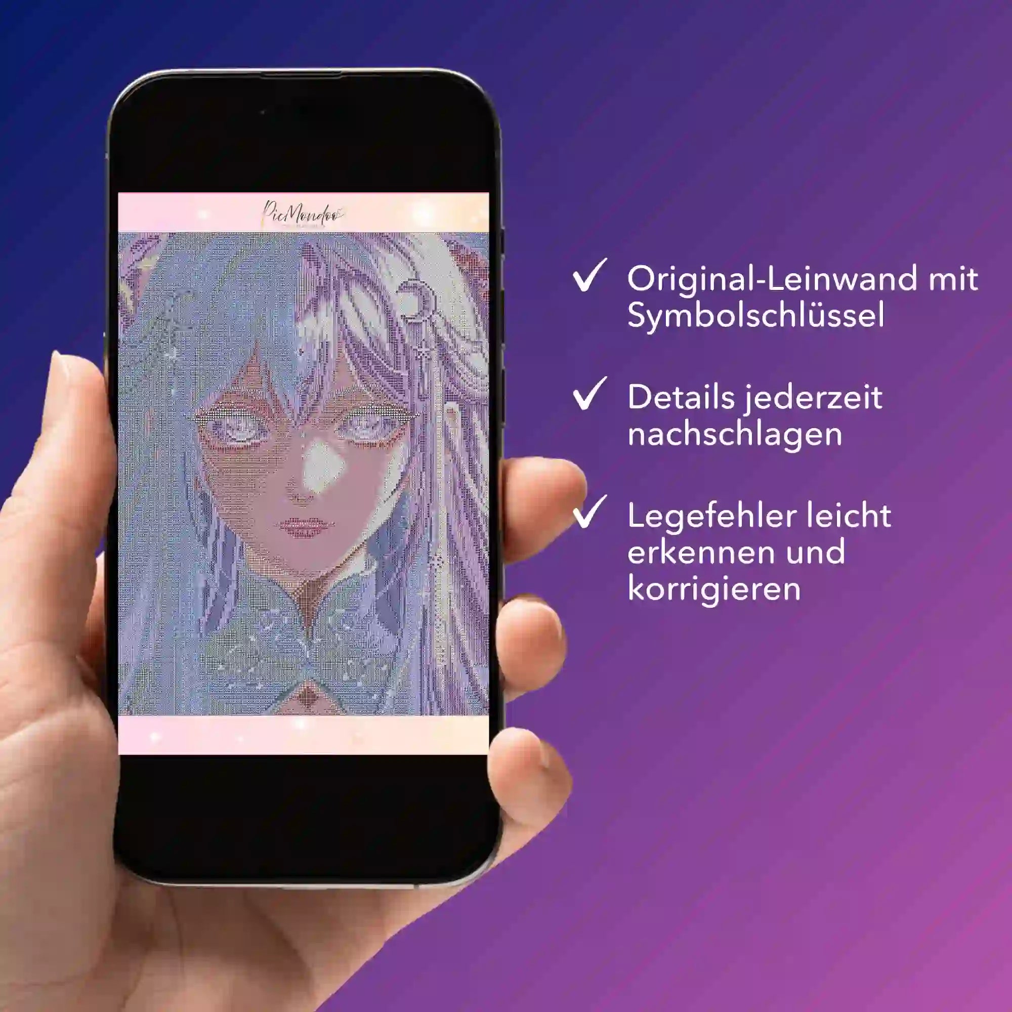 Digitale Bildmappe - Purple Moon Star