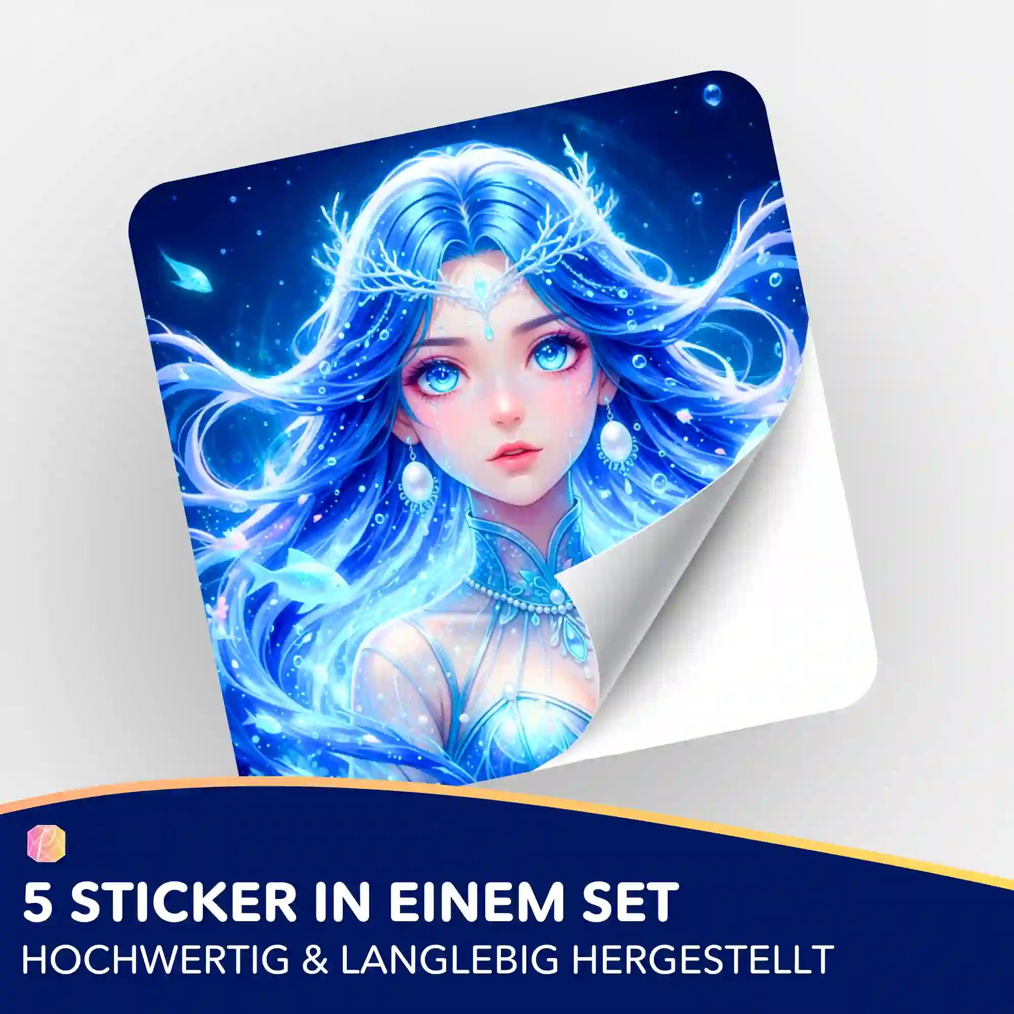 Aufkleber 5er-Set - Nerelya Hüterin der Tiefe