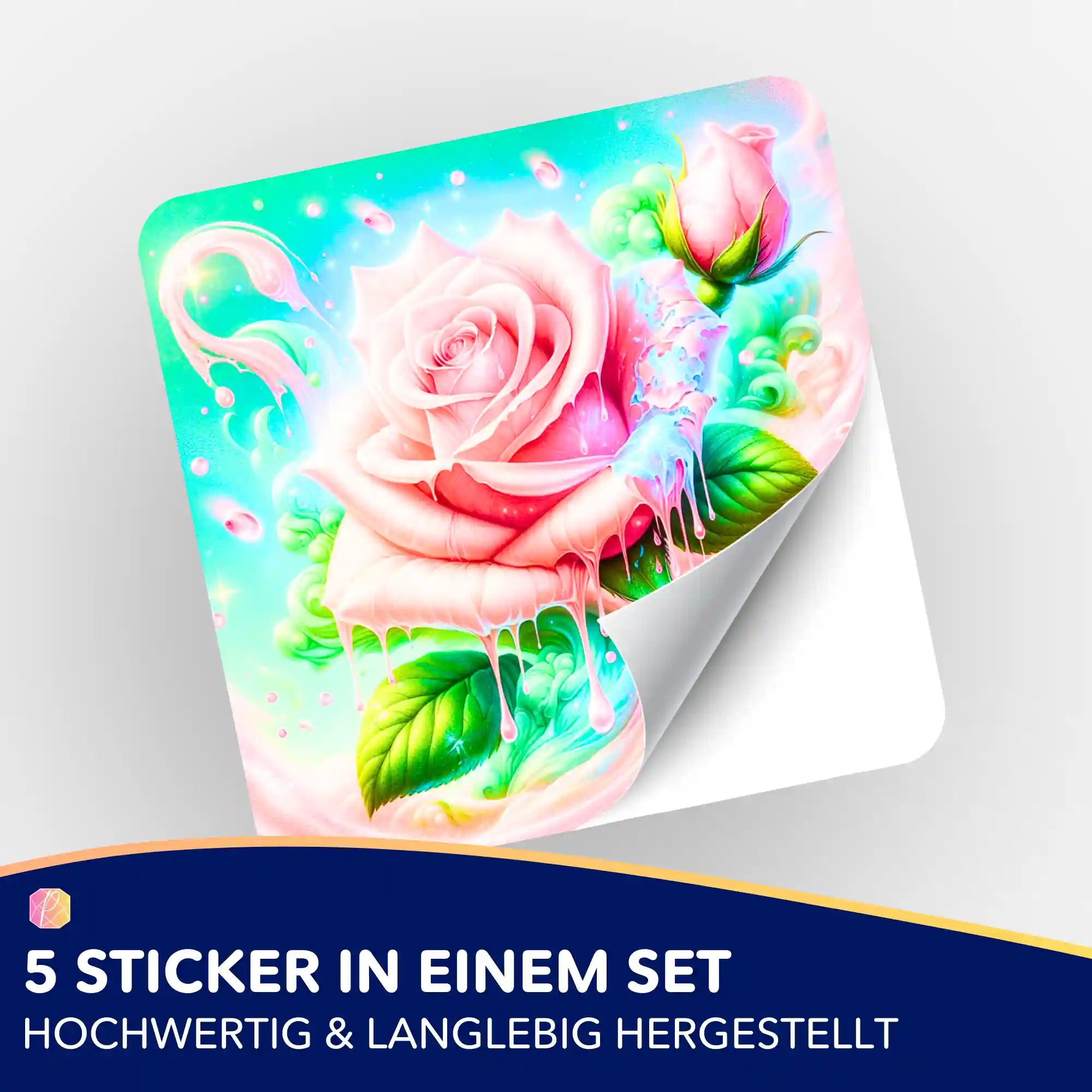 Aufkleber 5er-Set - Candy Rose
