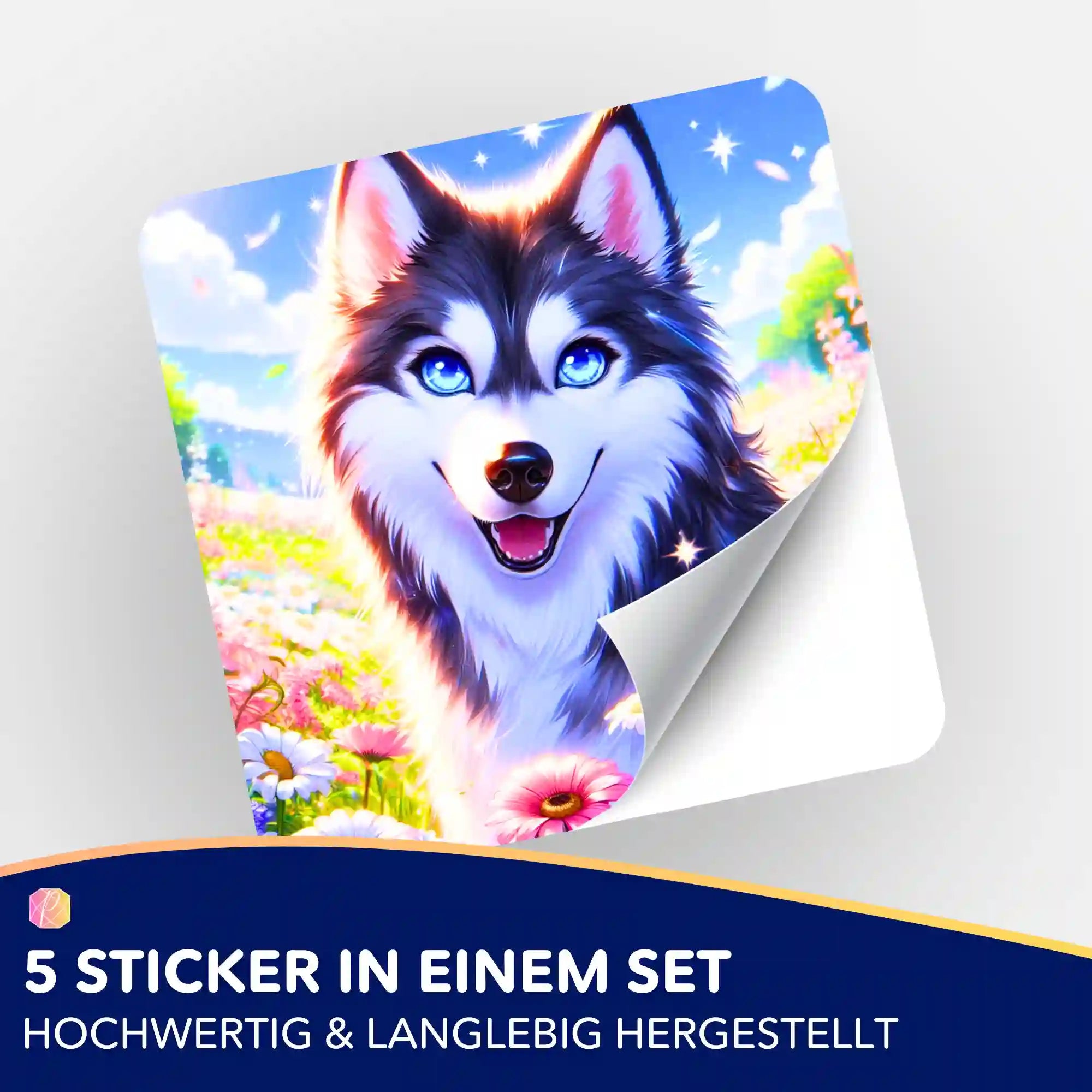 Aufkleber 5er-Set - Sommerblick