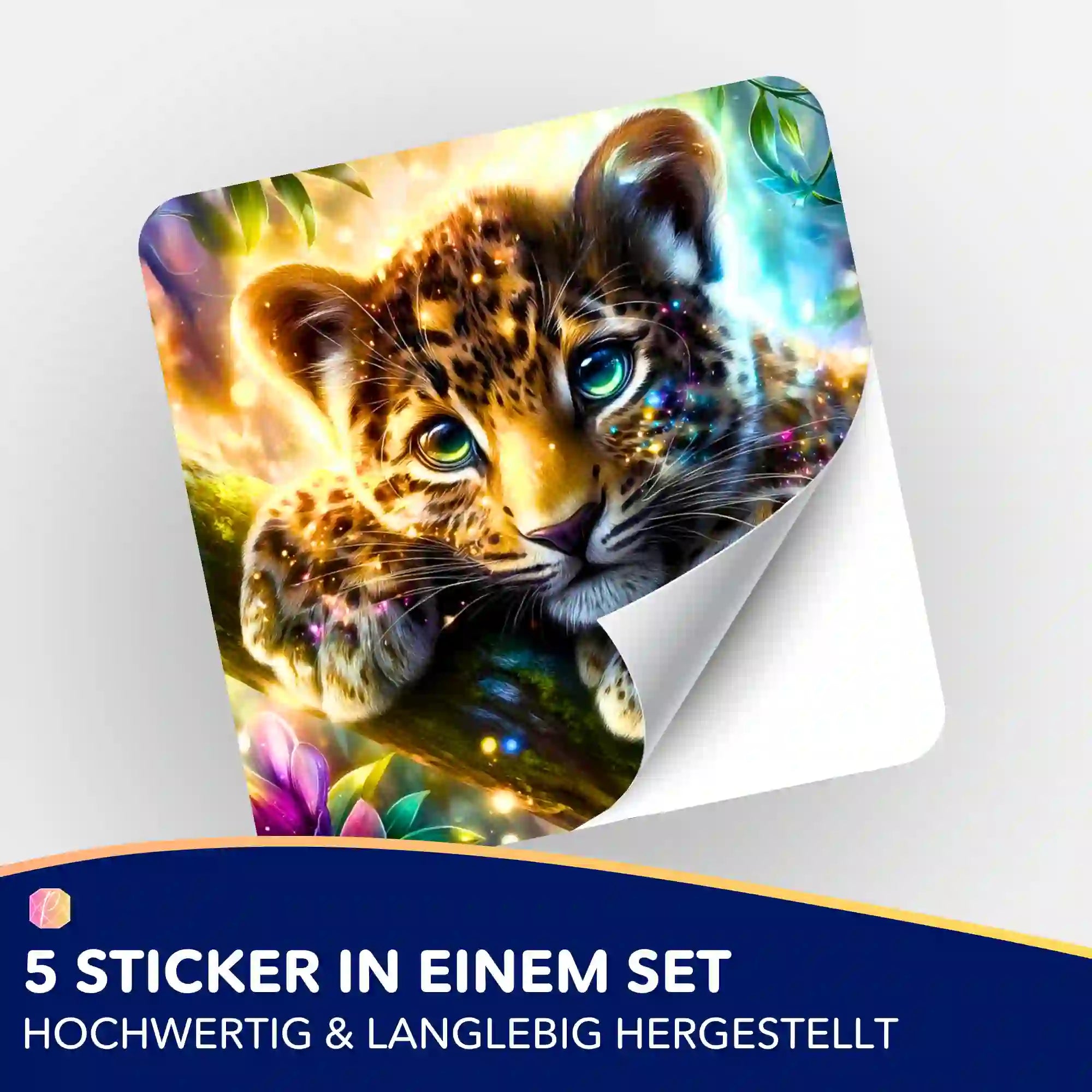 Aufkleber 5er-Set - Sonnenfunke