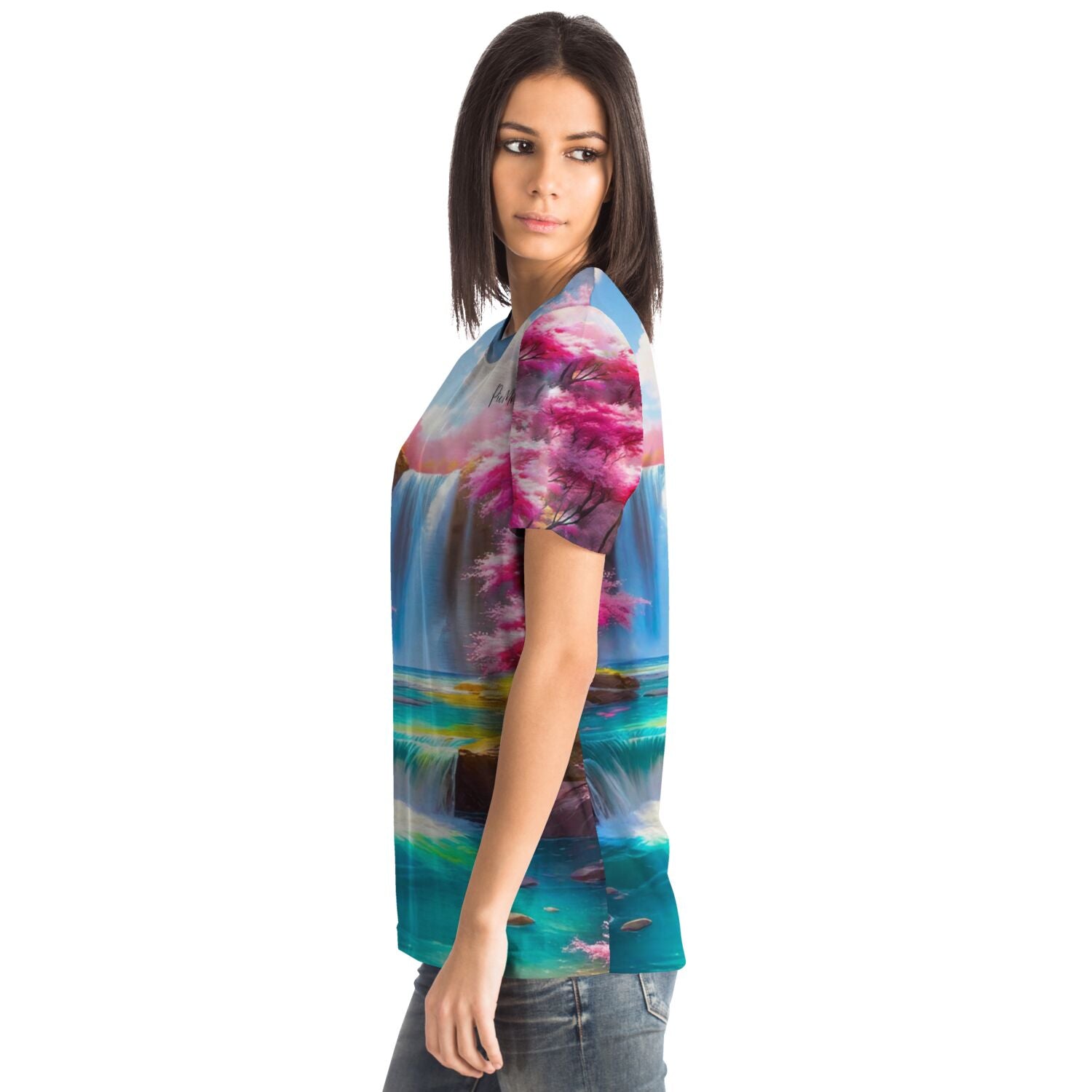 Dreamer T-Shirt - Kirschblüten am Wasserfally