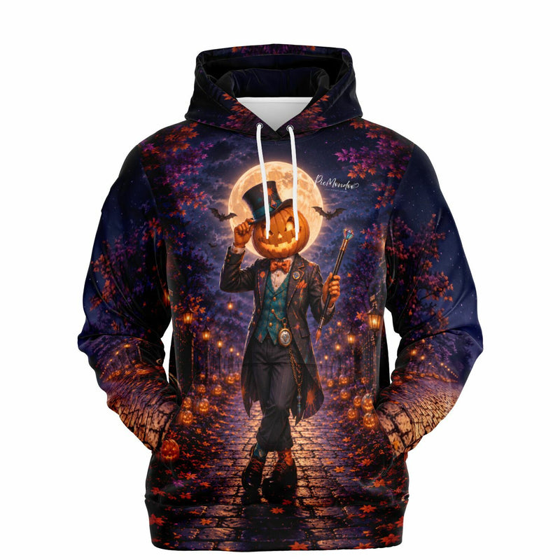 Dreamer Hoodie Willkommen zur Herbstnacht mit Kürbiskopf-Motiv im Stil von Diamond Painting und Malen nach Zahlen