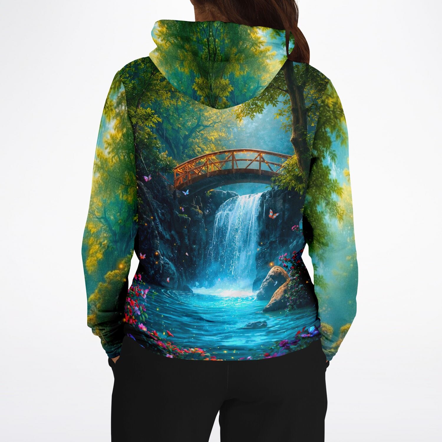 Dreamer Hoodie mit Brücke der Träume Motiv, ideal für Fans von Diamond Painting und Malen nach Zahlen für Erwachsene