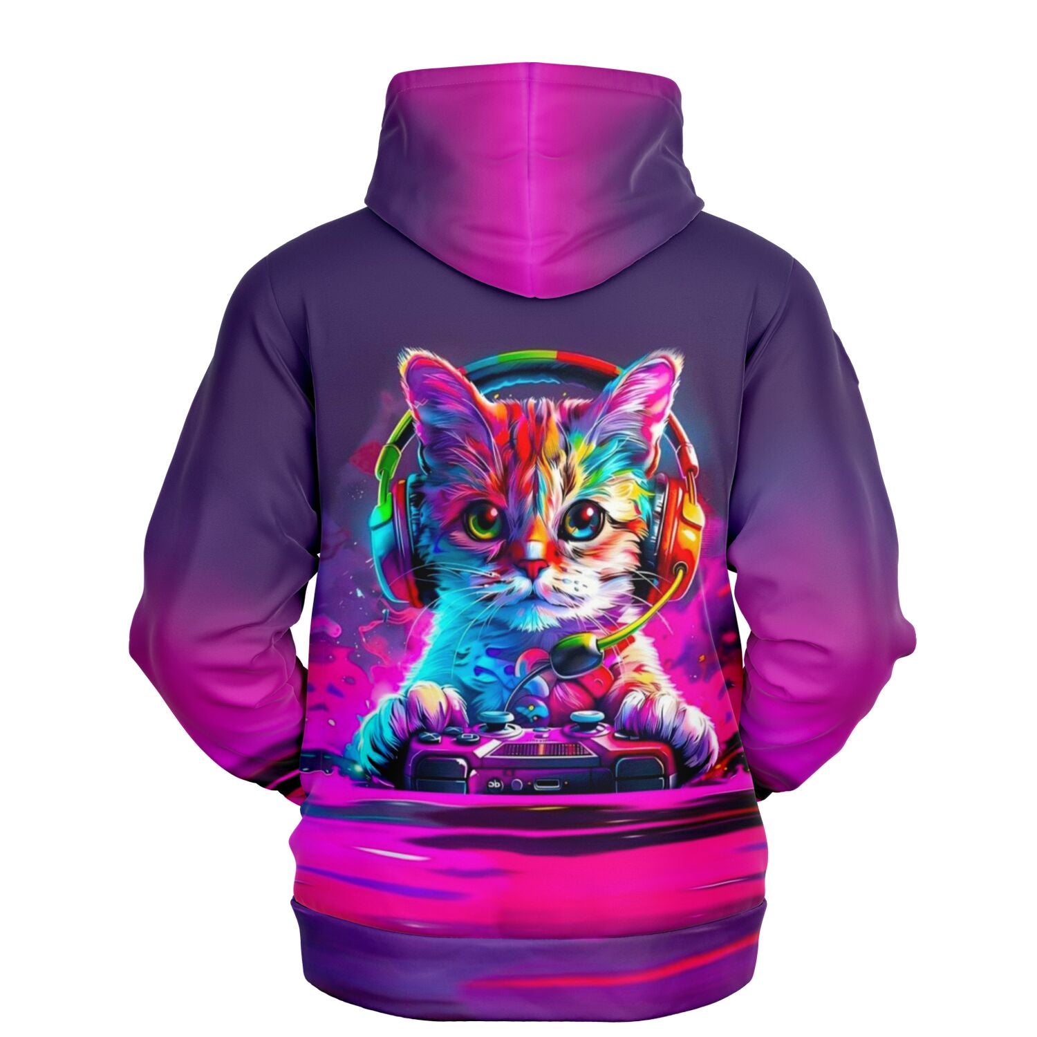 Dreamer Hoodie - Colorful gaming Cat