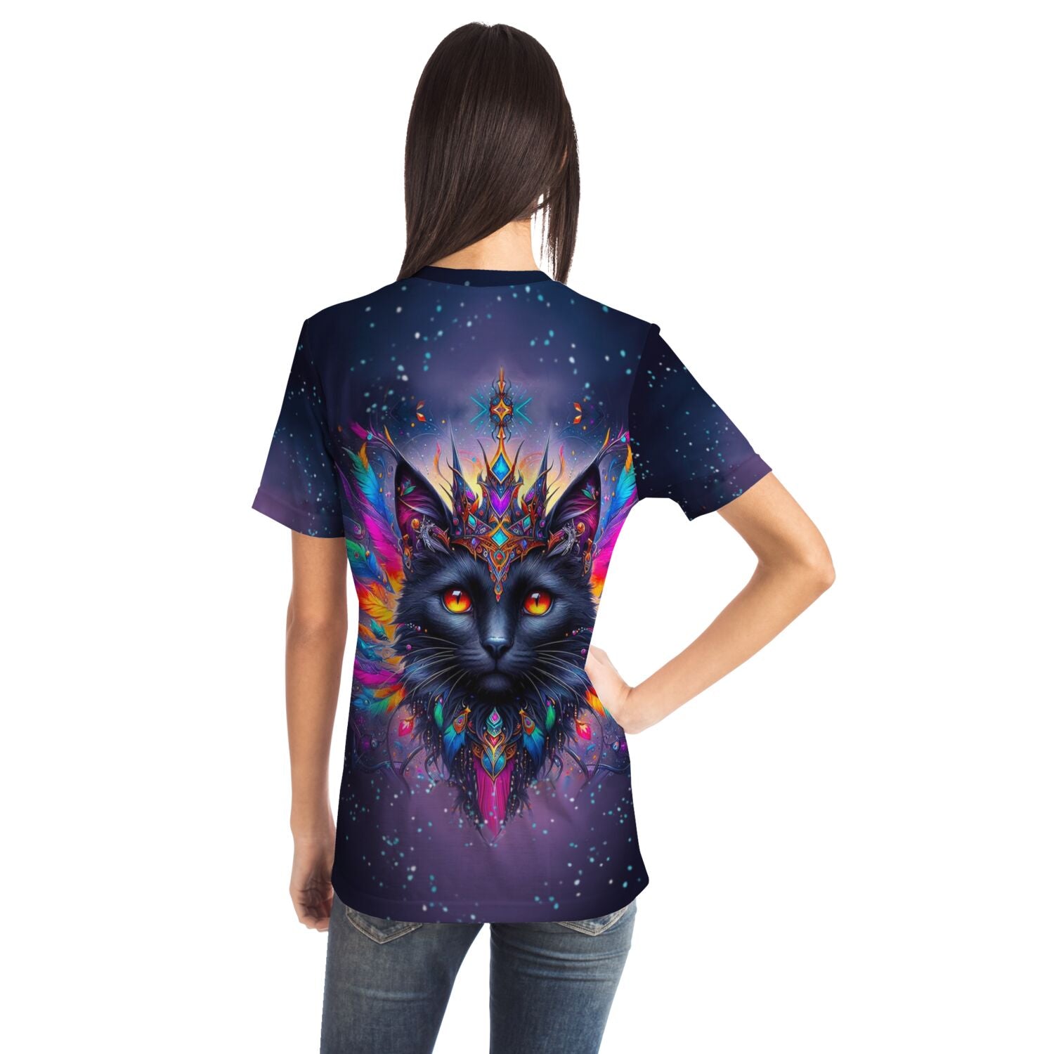 Dreamer T-Shirt - Mystic colorsplash Cat