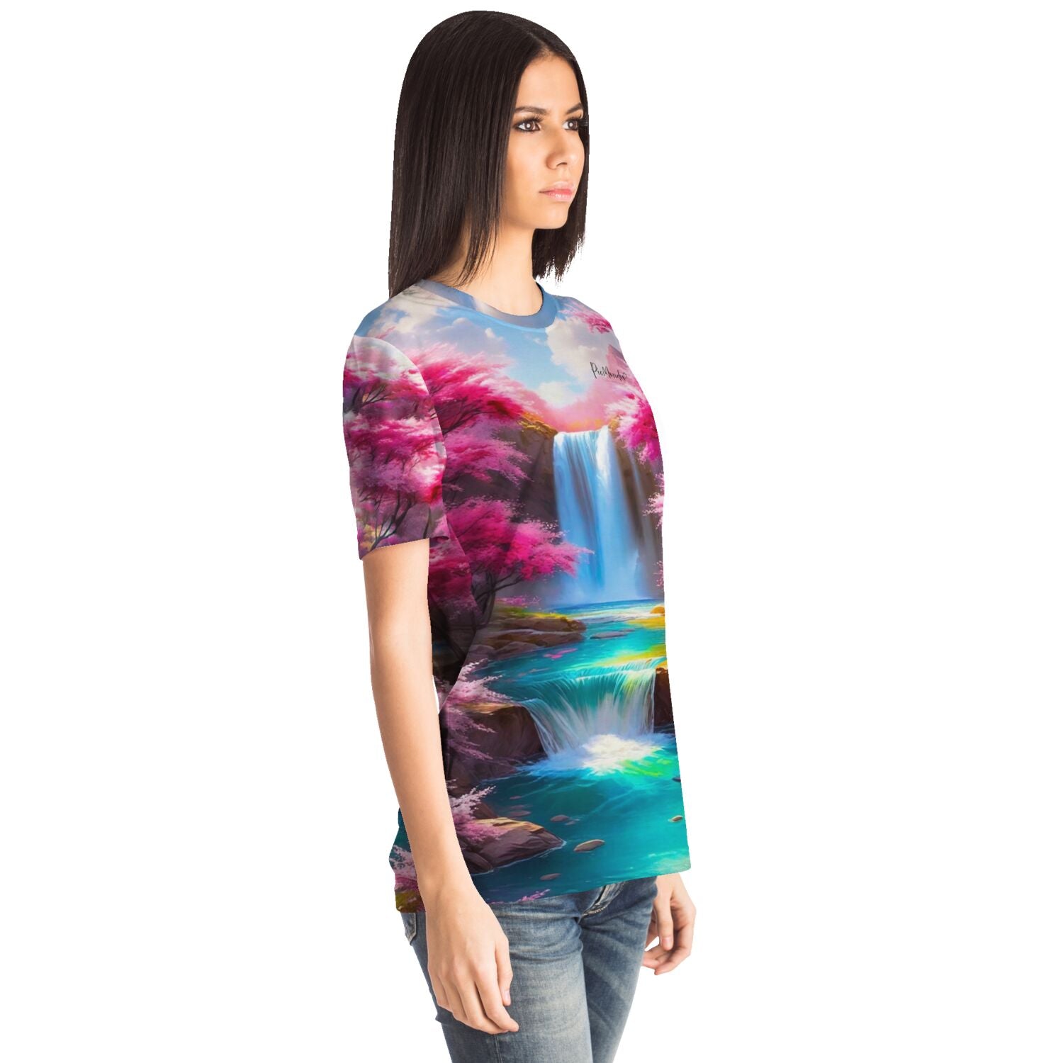 Dreamer T-Shirt - Kirschblüten am Wasserfally