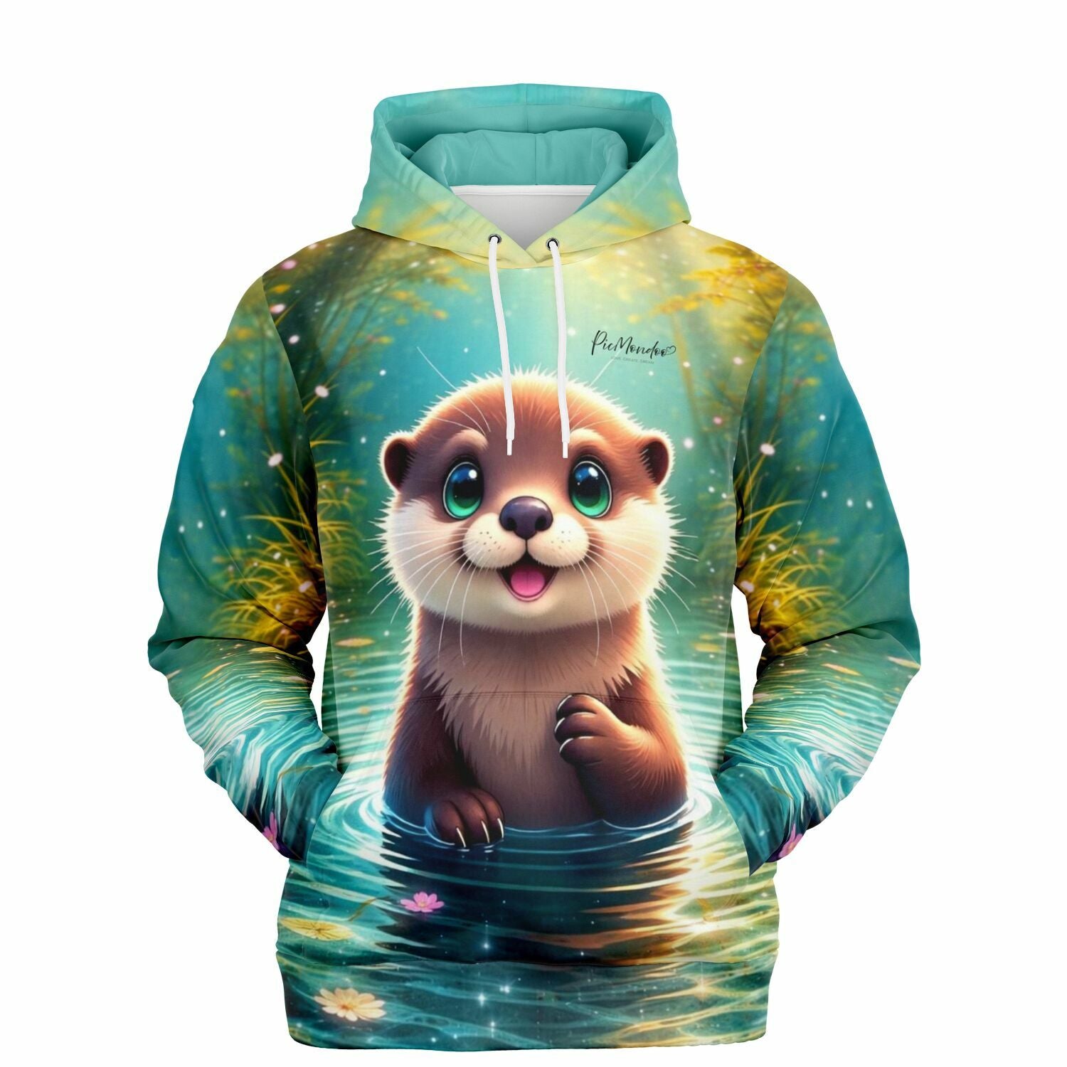 Picmondoo Hoodie mit niedlichem Otter-Motiv – perfekt für Fans von Diamond Painting und kreativen Hobbys