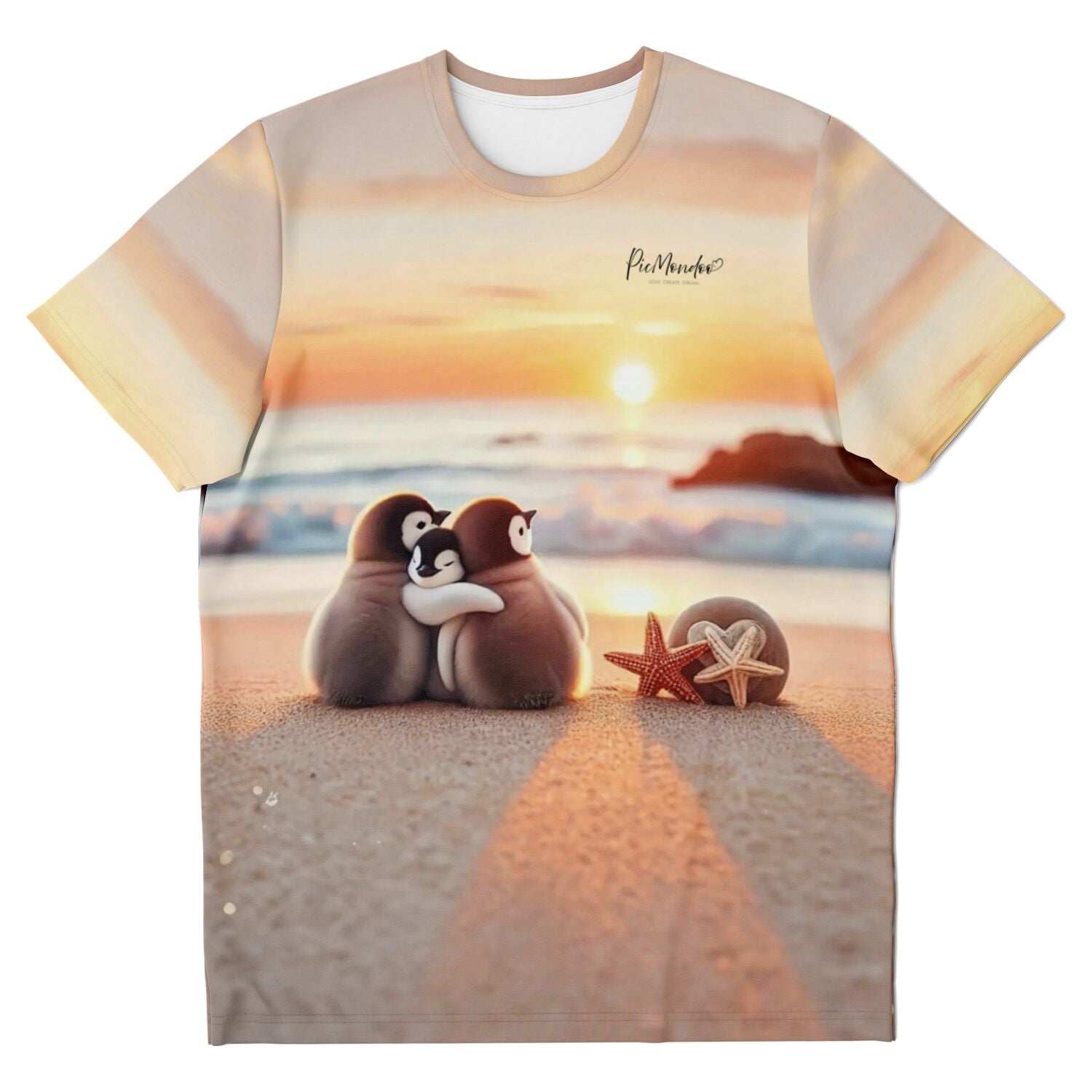 Dreamer T-Shirt - Happy Family am Strand