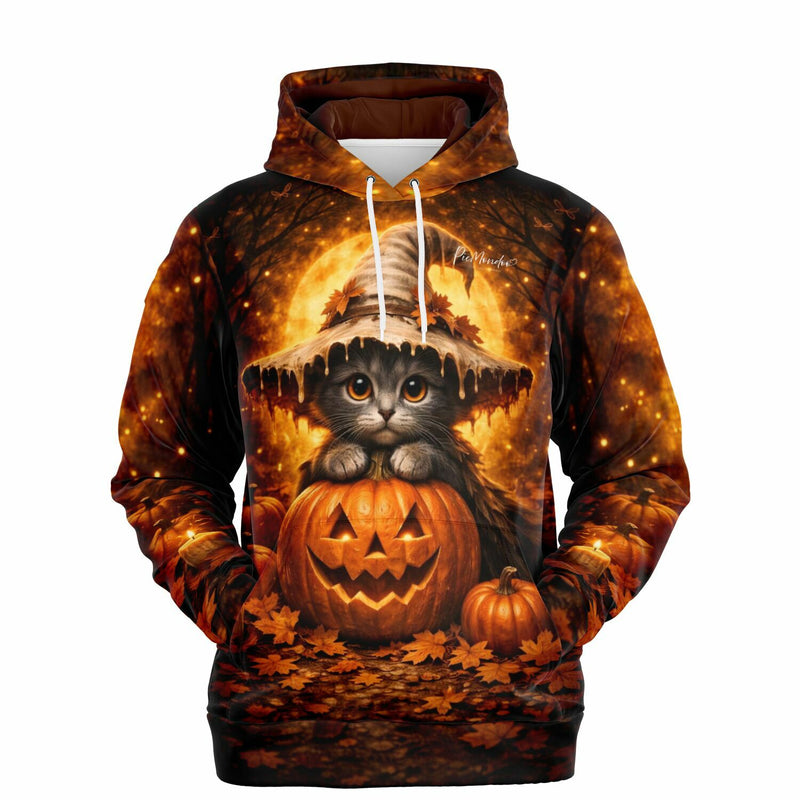 Dreamer Hoodie mit Kürbishexe-Motiv, perfekt für Fans von Diamond Painting und Malen nach Zahlen Herbst-Designs.