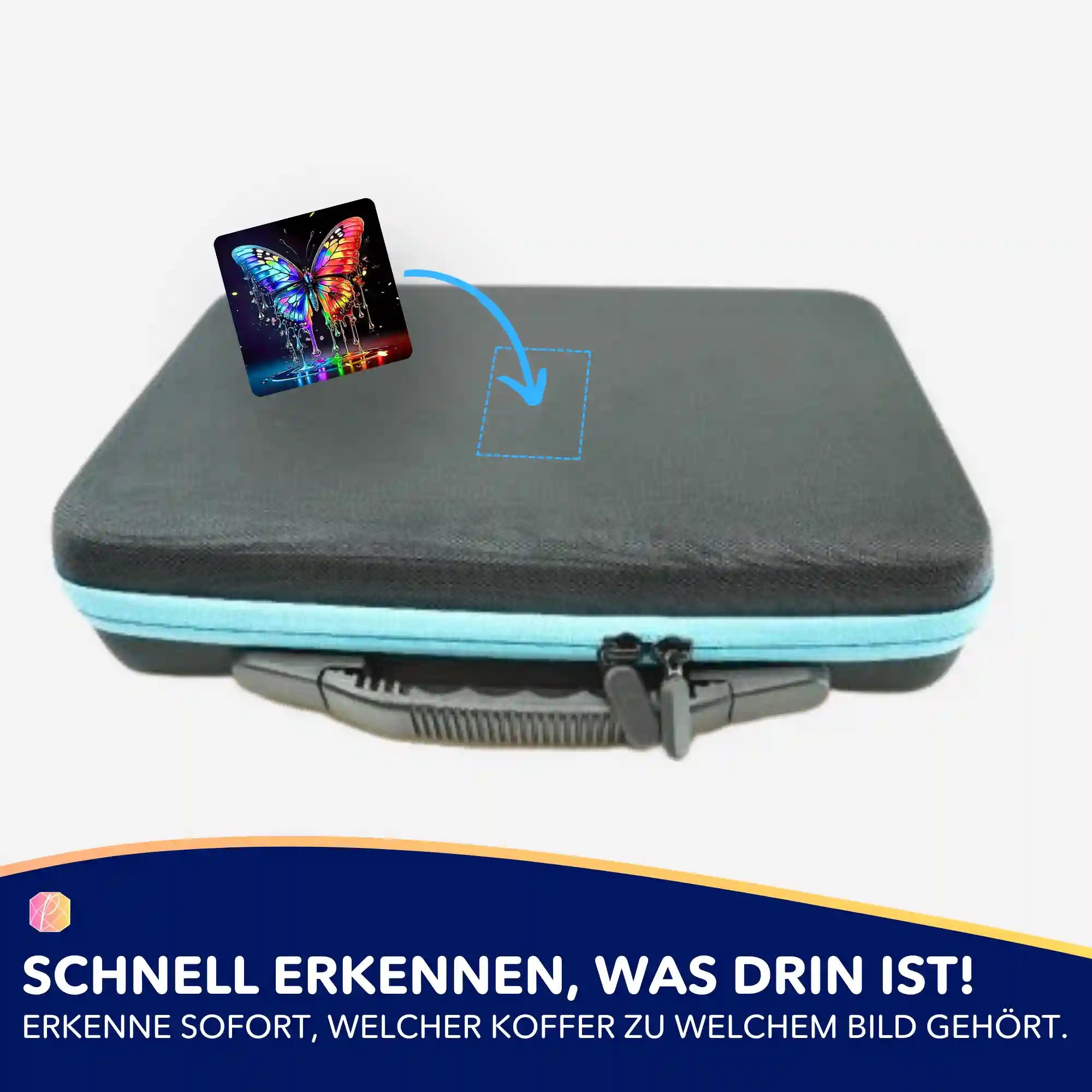 Aufkleber 5er-Set - Waterdrop Butterfly
