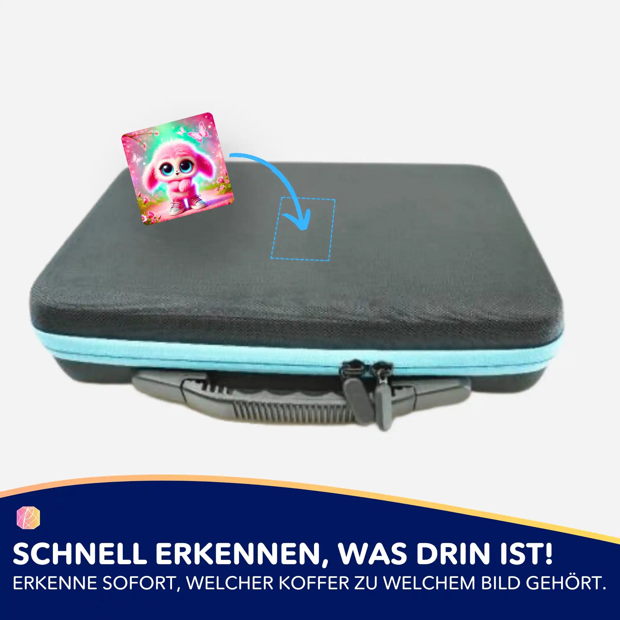 Aufkleber 5er-Set - Pink Fluffel Knuffel