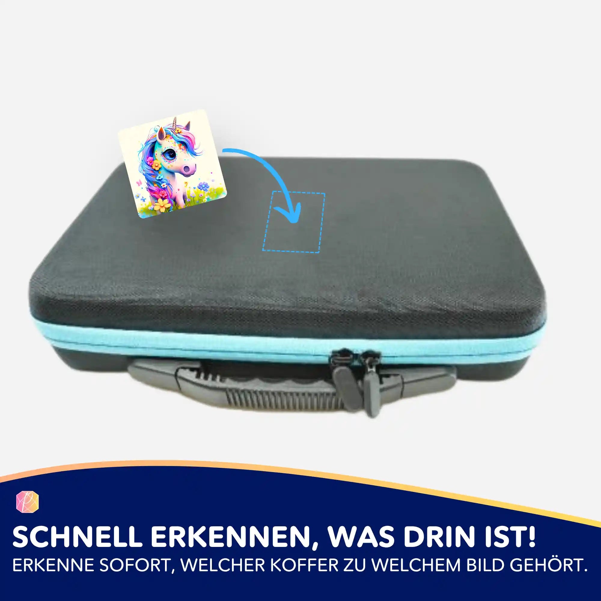 Aufkleber 5er-Set - Süßes Einhorn