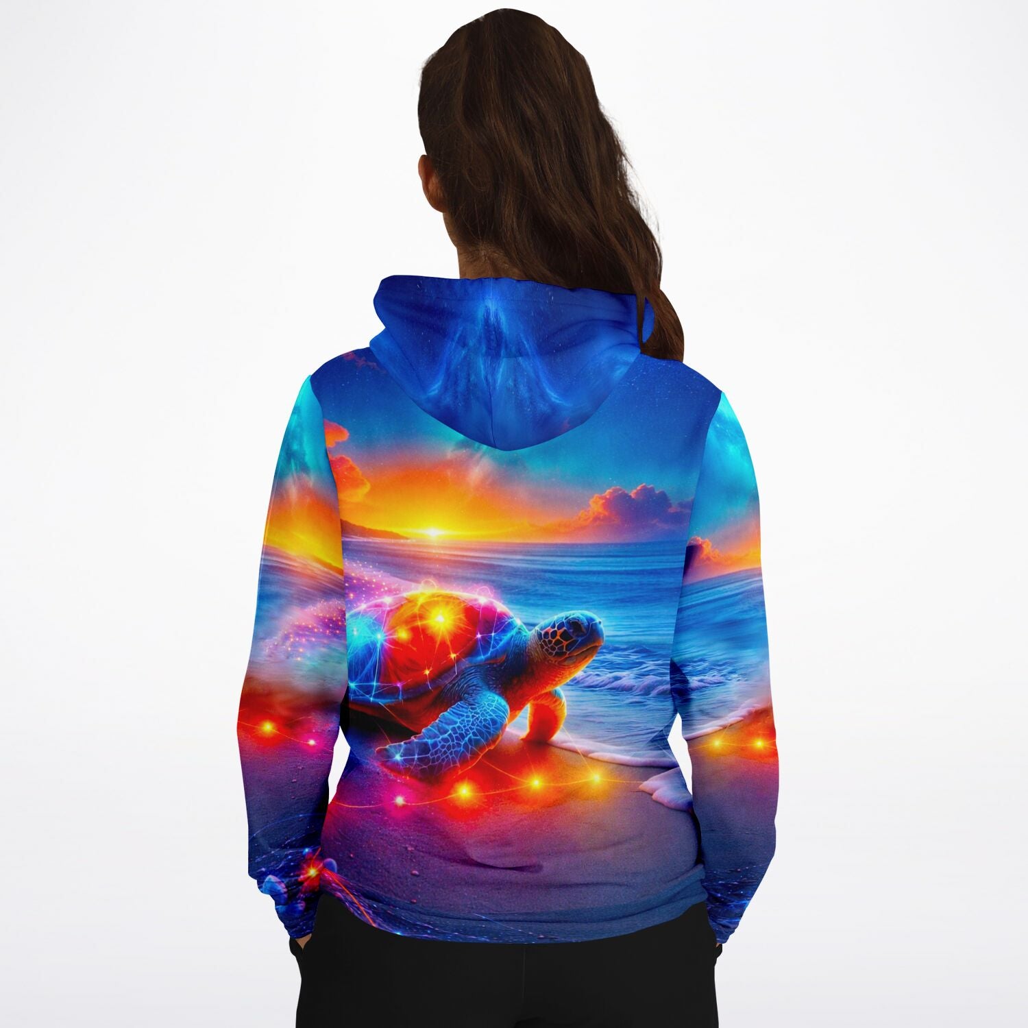 Dreamer Hoodie - Colorful sparkling Turtle