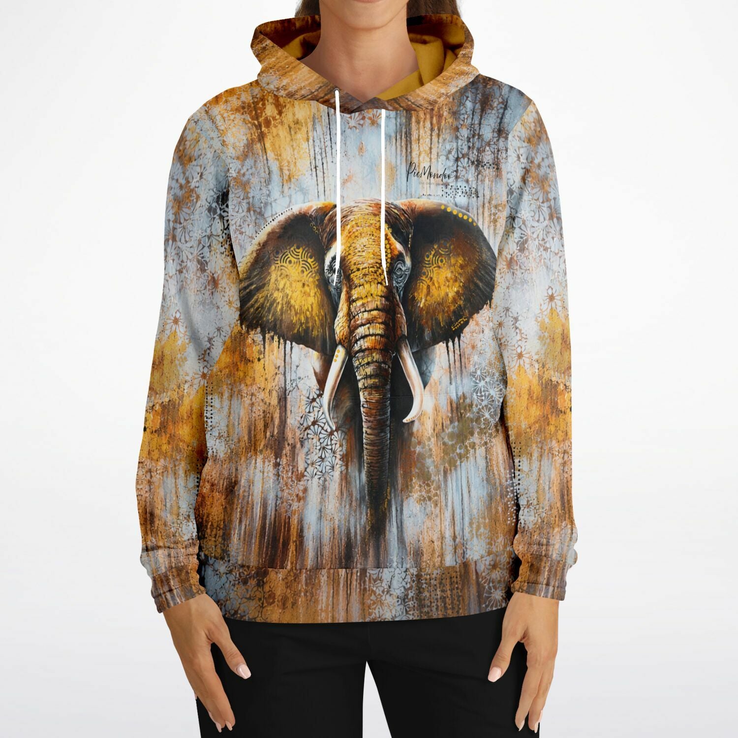 Dreamer Hoodie Erbe der Erinnerung mit künstlerischem Elefanten-Motiv, inspiriert von Diamond Painting Designs