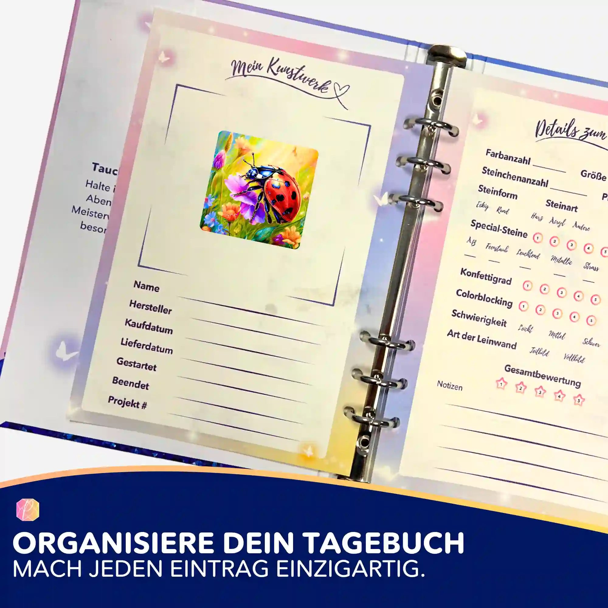 Aufkleber 5er-Set - Kleiner Bote des Glücks
