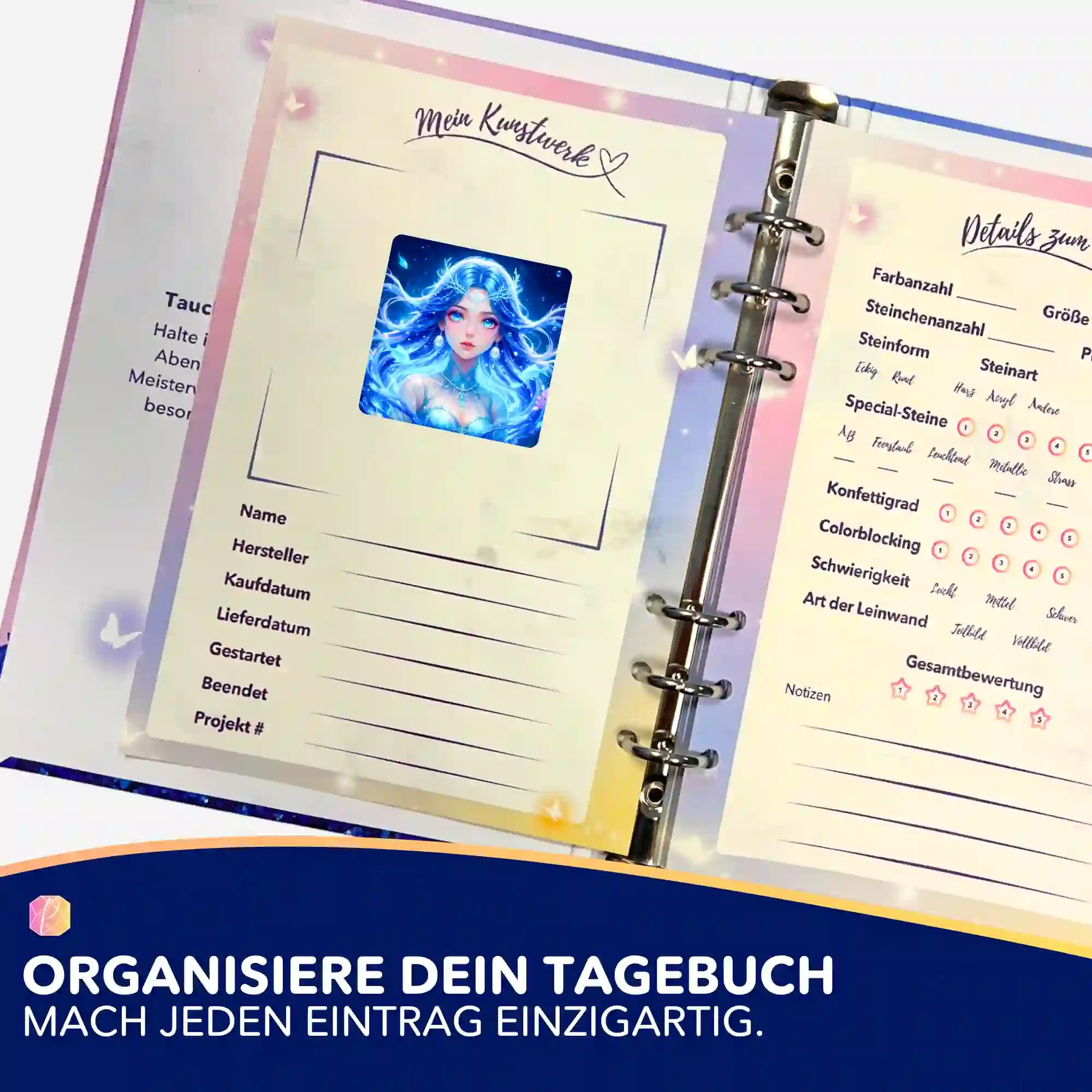 Aufkleber 5er-Set - Nerelya Hüterin der Tiefe