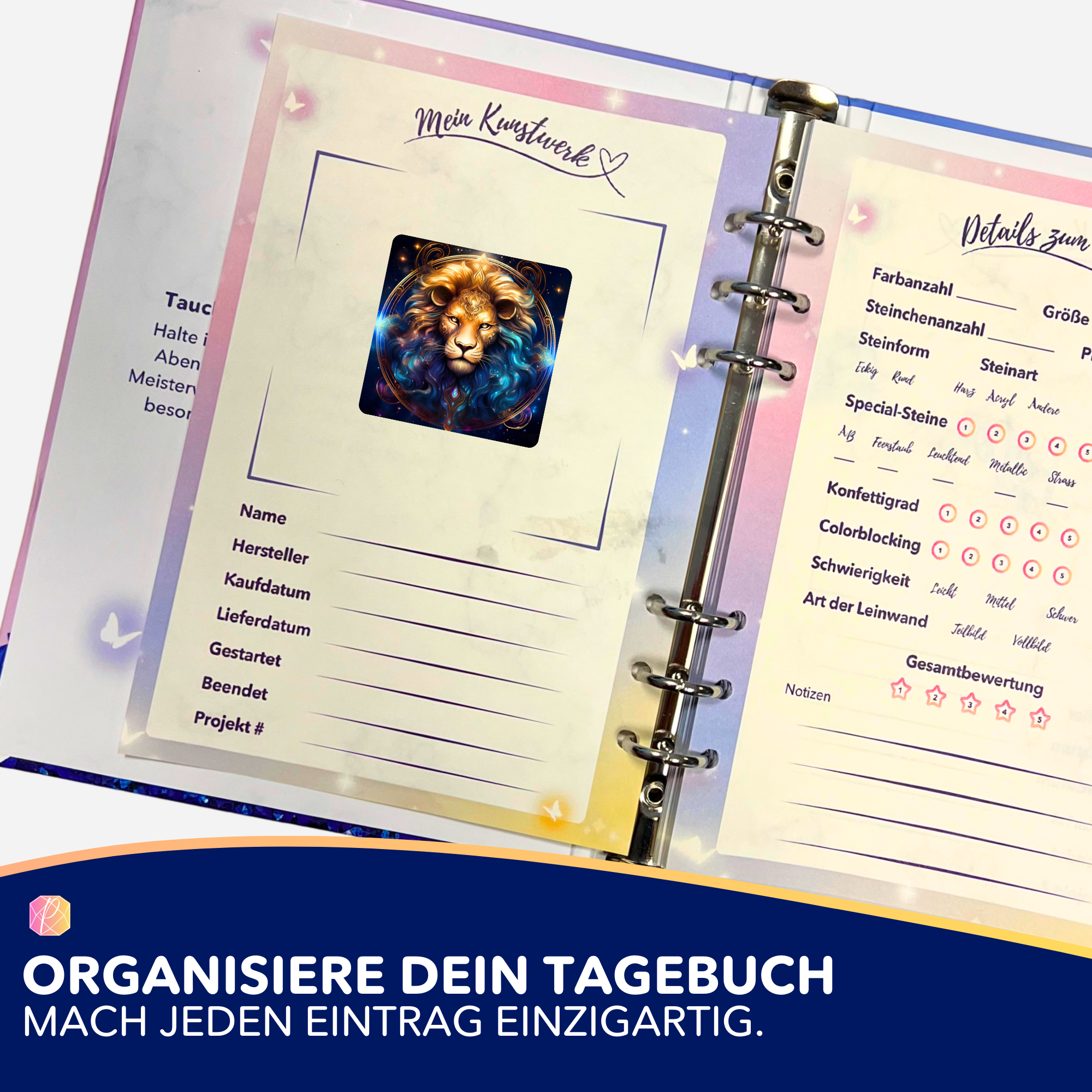 Aufkleber 5er-Set - Sternzeichen Löwe "Limited Edition"