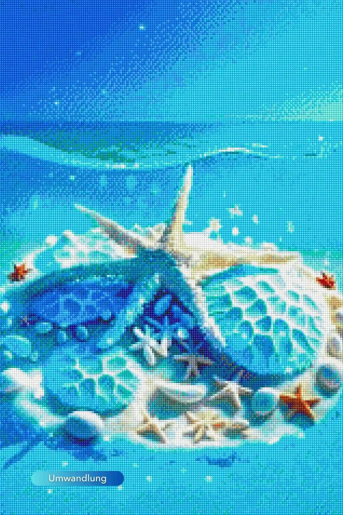 Diamond Painting - Blaue Meeressymphonie
