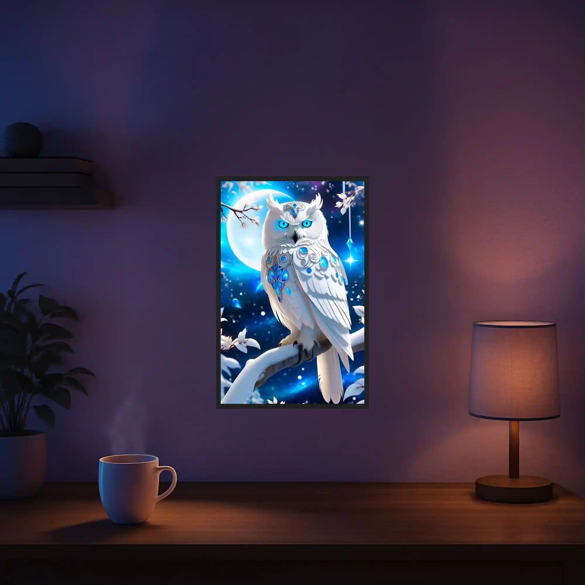Diamond Painting - Blue Eyes Owl