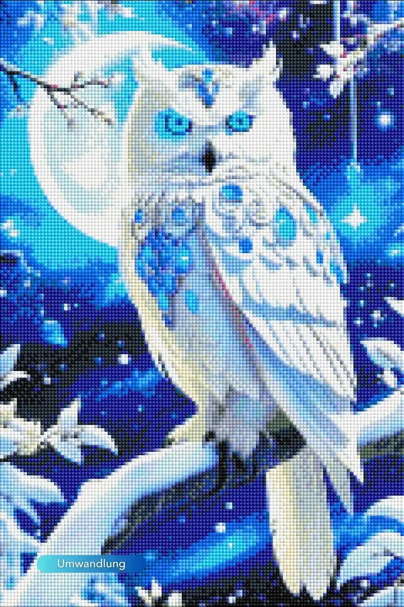Diamond Painting - Blue Eyes Owl