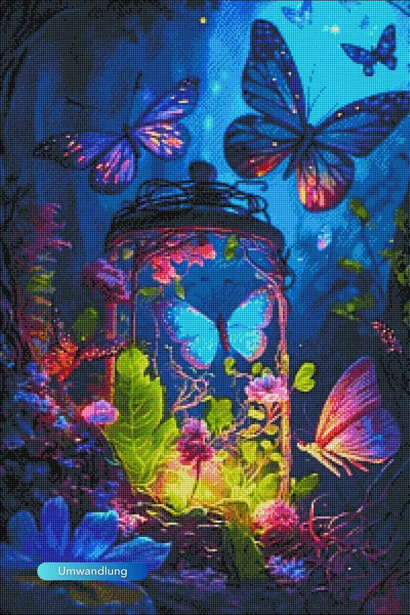 Diamond Painting Leuchtbild Special - Nacht der Schmetterlinge