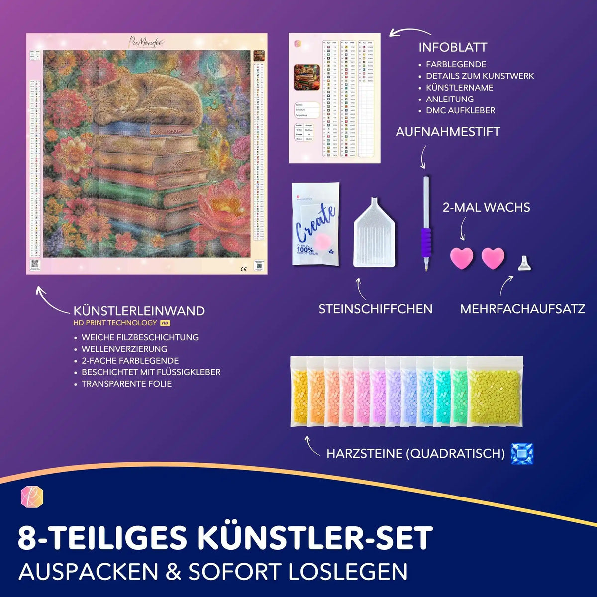 Diamond Painting - Sannii´s Live - Bücherträumerei