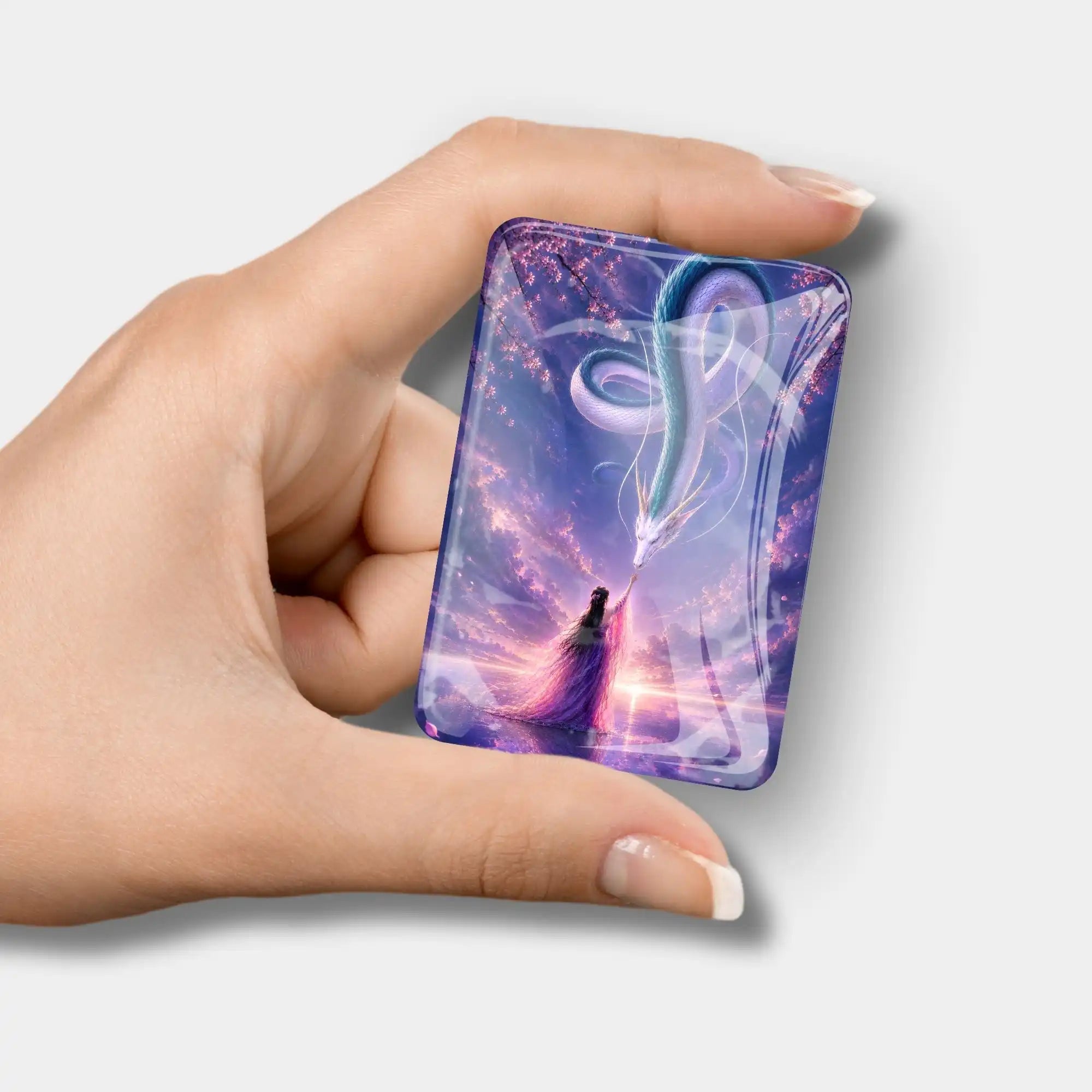 Magischer Cover Minder mit Drachen-Motiv als praktisches Zubehör für dein Diamond Painting Set zur Folienfixierung.