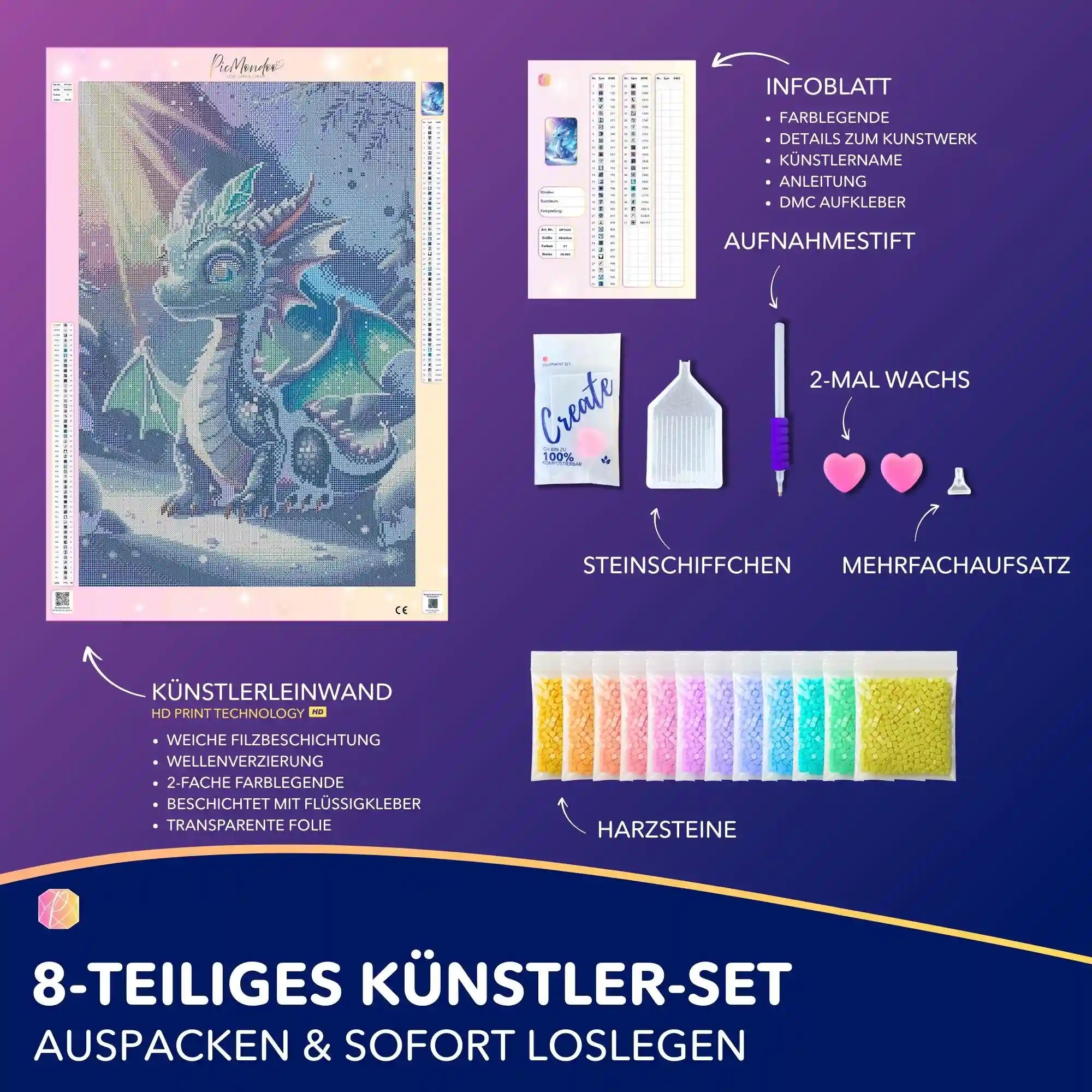 Diamond Painting - Licht des Nordens Seren
