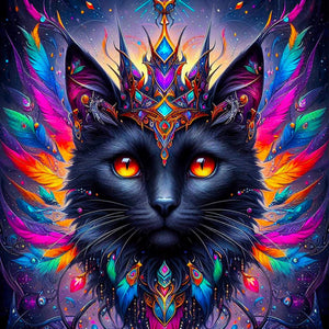 Diamond Painting - Mystic colorsplash Cat